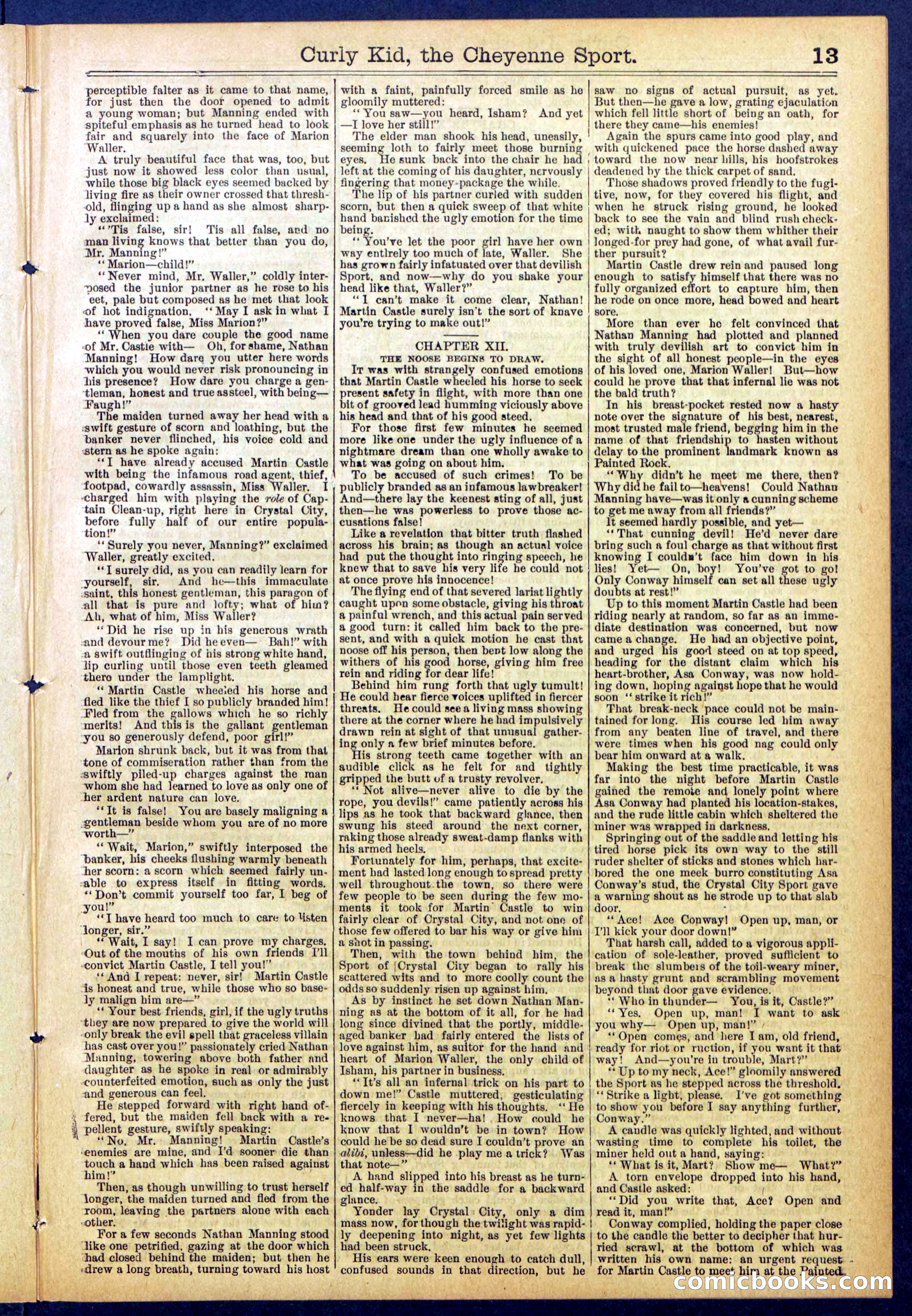 Beadle's New York Dime Library, No. 837 — page 13 of 32