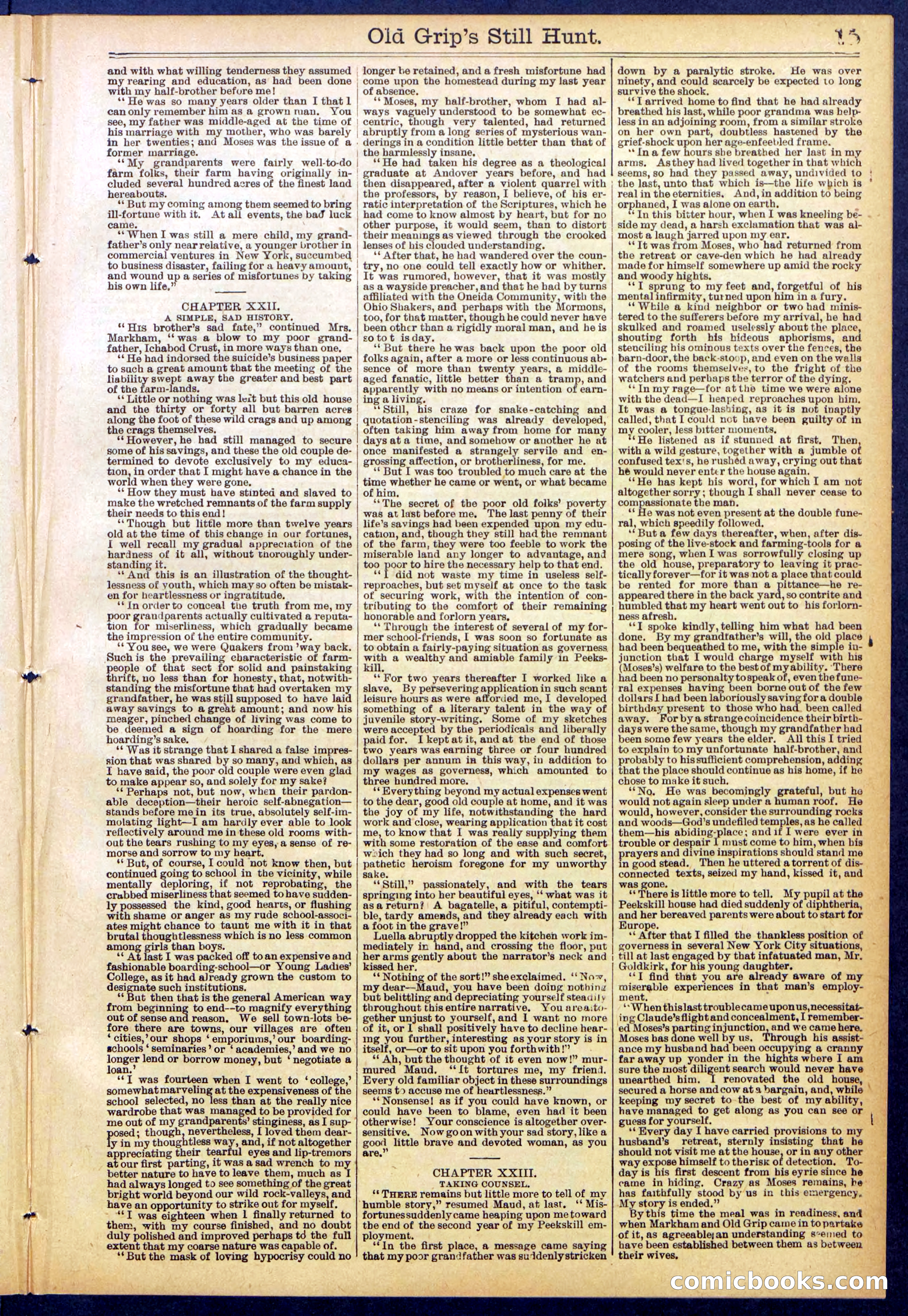 Beadle's New York Dime Library No. 838 — page 15 of 32