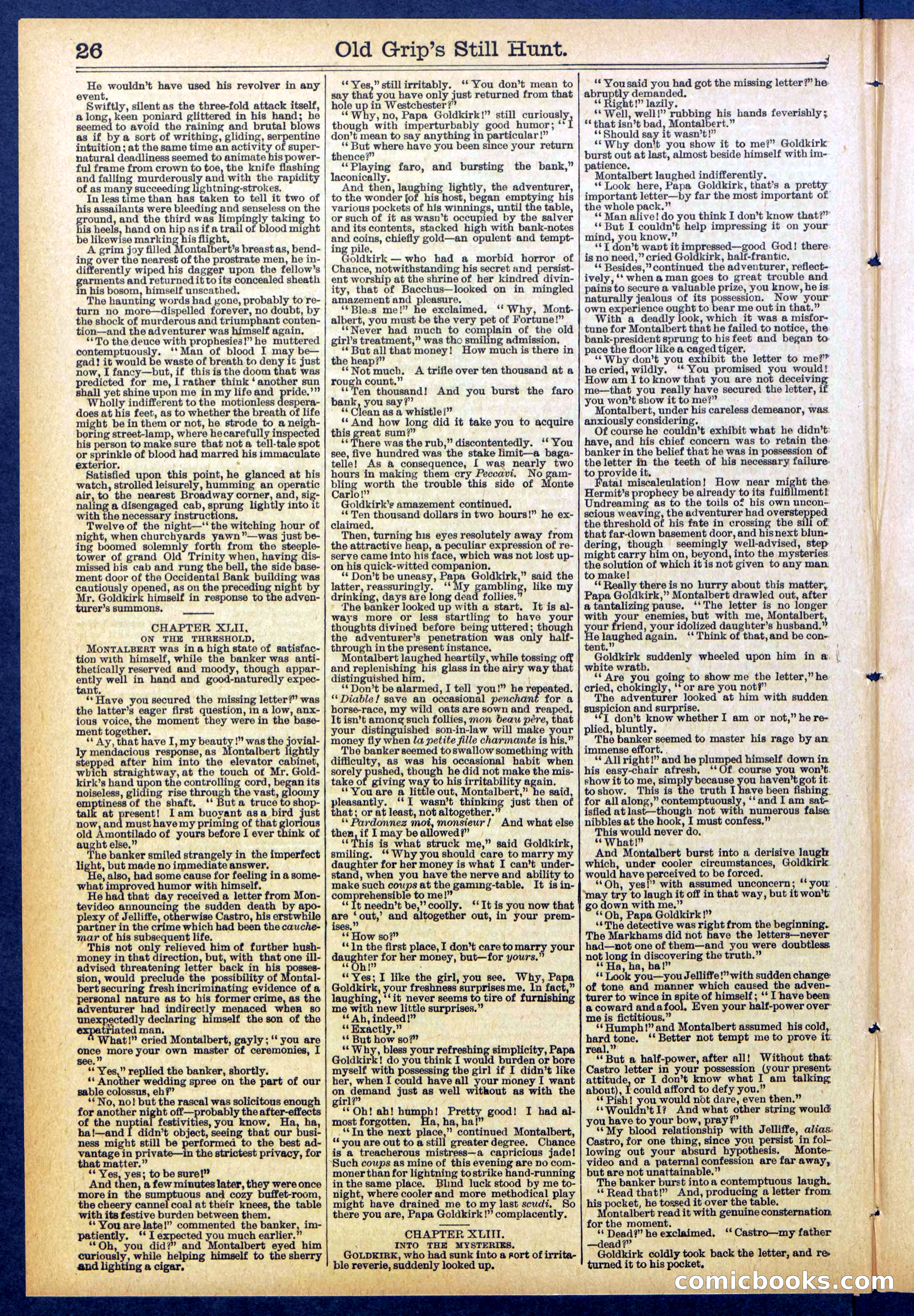 Beadle's New York Dime Library No. 838 — page 26 of 32