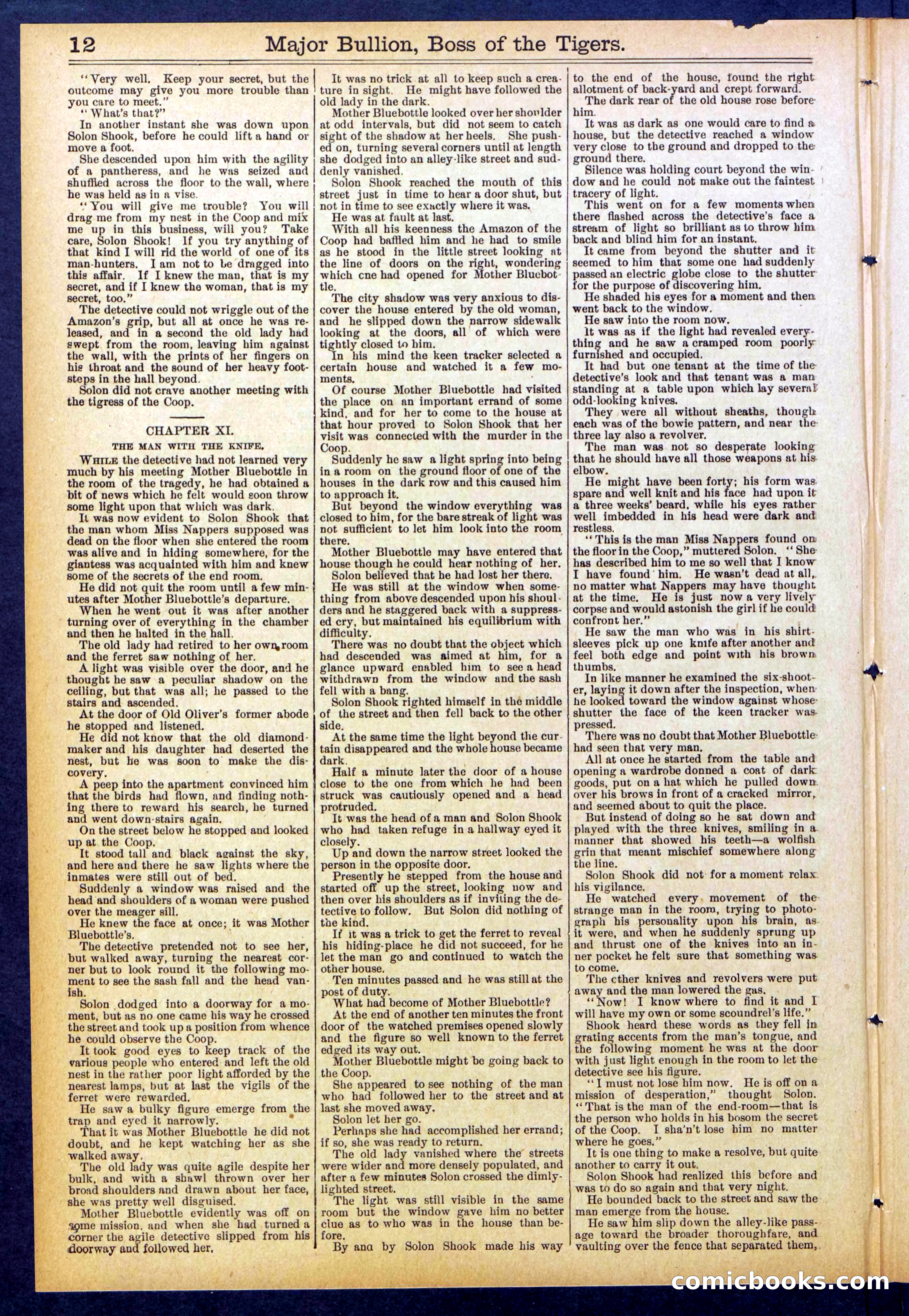 Beadle's Dime Library No. 840: Major Bullion, Boss of the Tigers — page 12 of 32