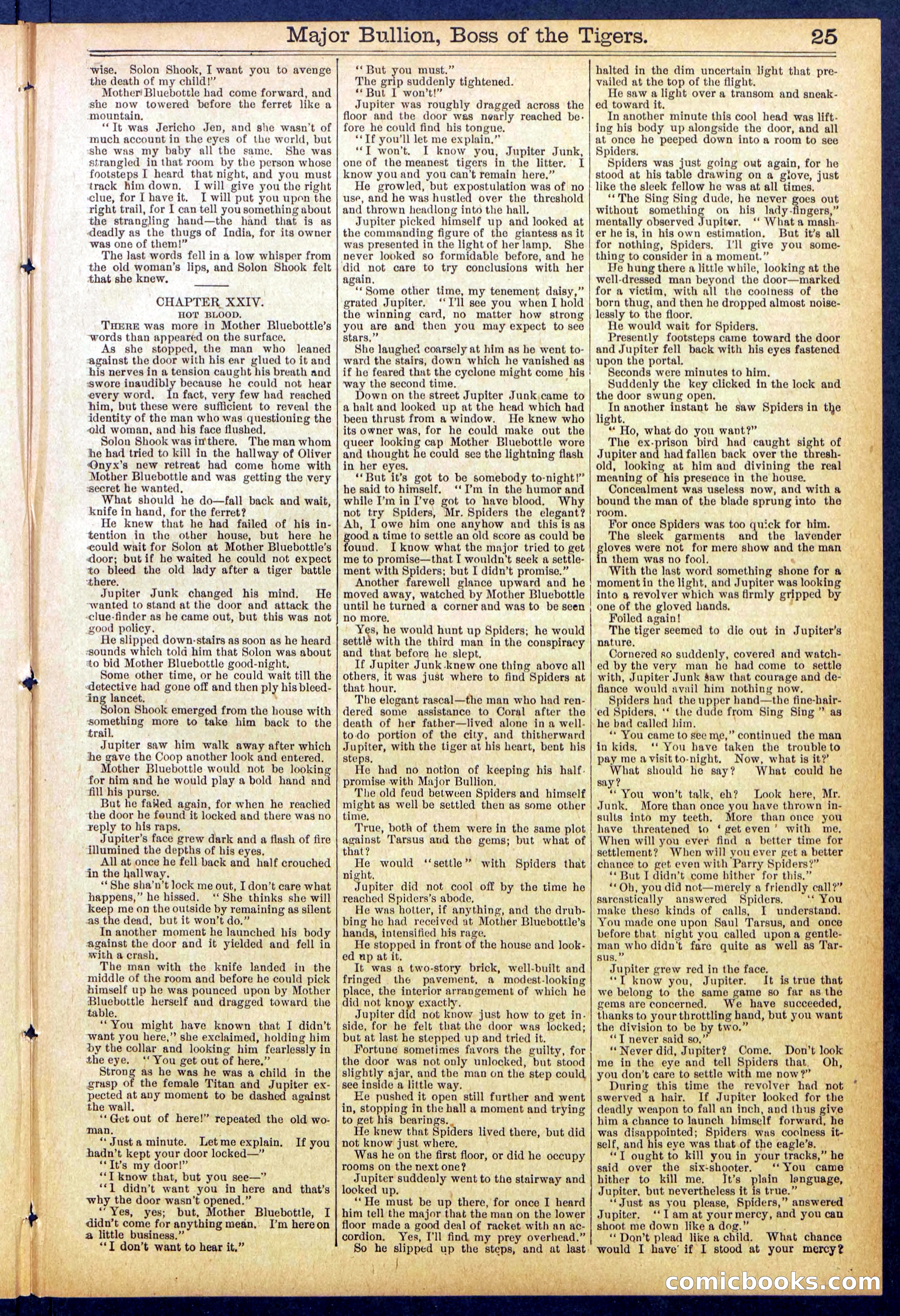 Beadle's Dime Library No. 840: Major Bullion, Boss of the Tigers — page 25 of 32