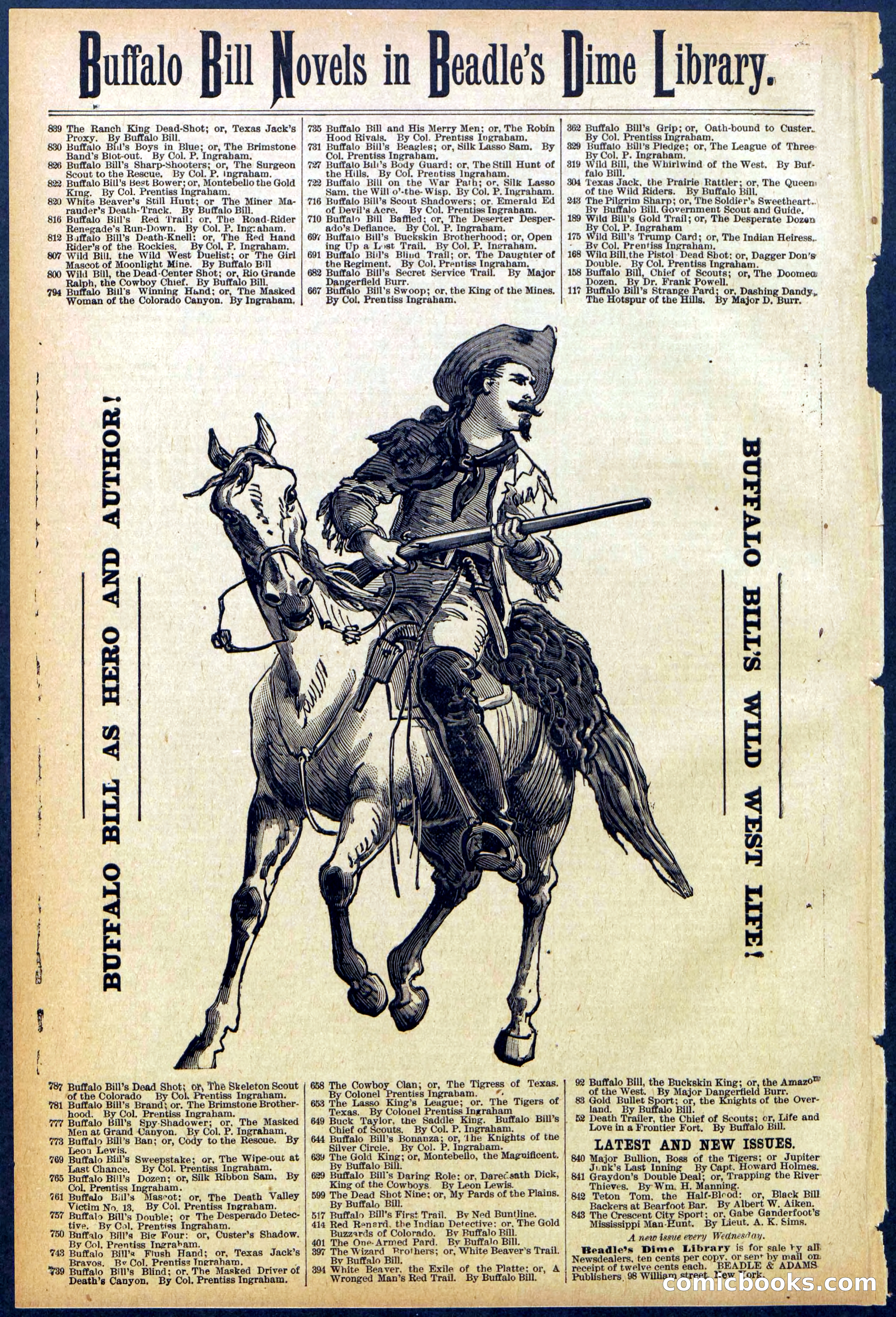 Beadle's Dime Library No. 840: Major Bullion, Boss of the Tigers — page 32 of 32