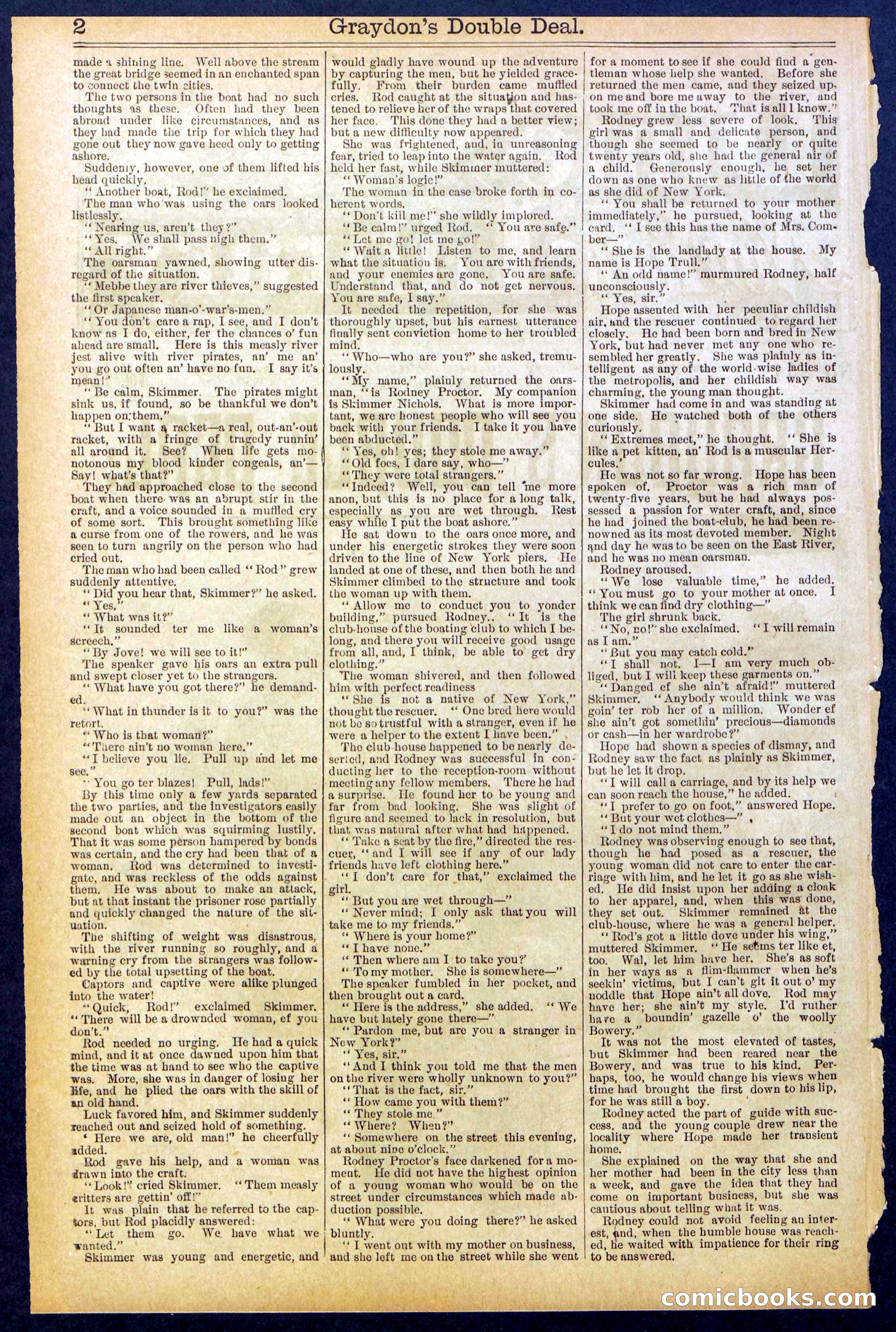 Beadle's Dime Library No. 841 — page 2 of 32