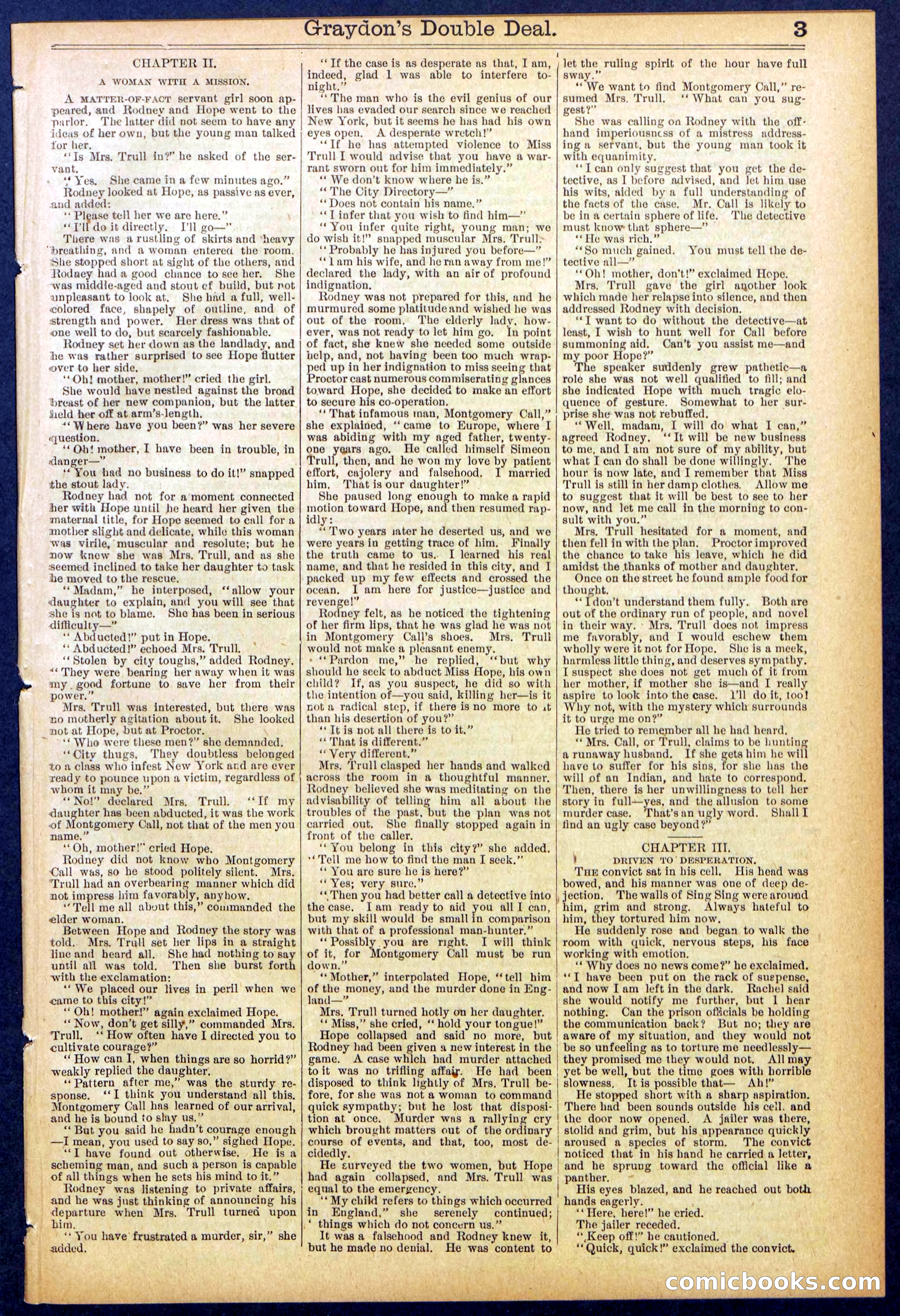 Beadle's Dime Library No. 841 — page 3 of 32