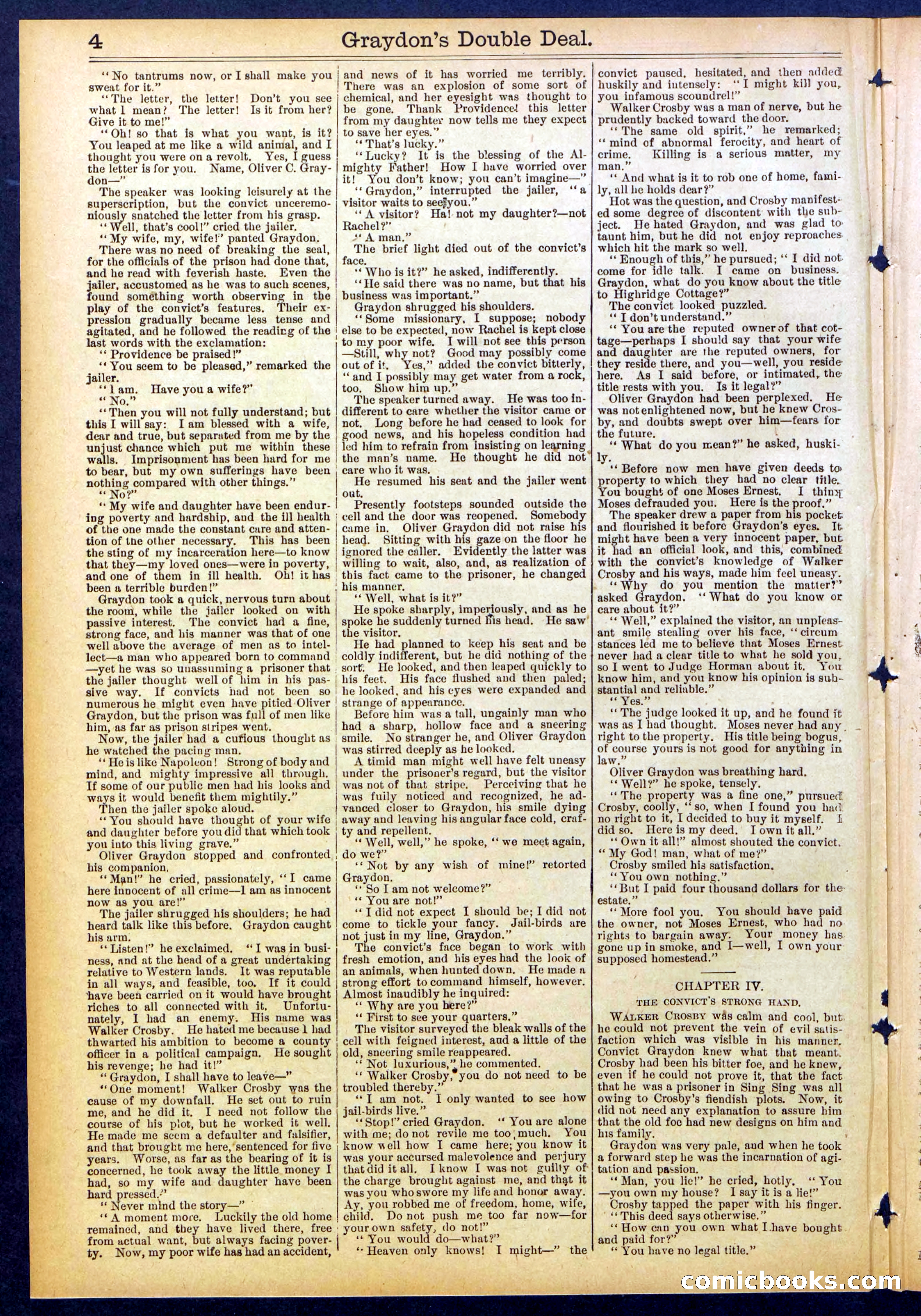 Beadle's Dime Library No. 841 — page 4 of 32