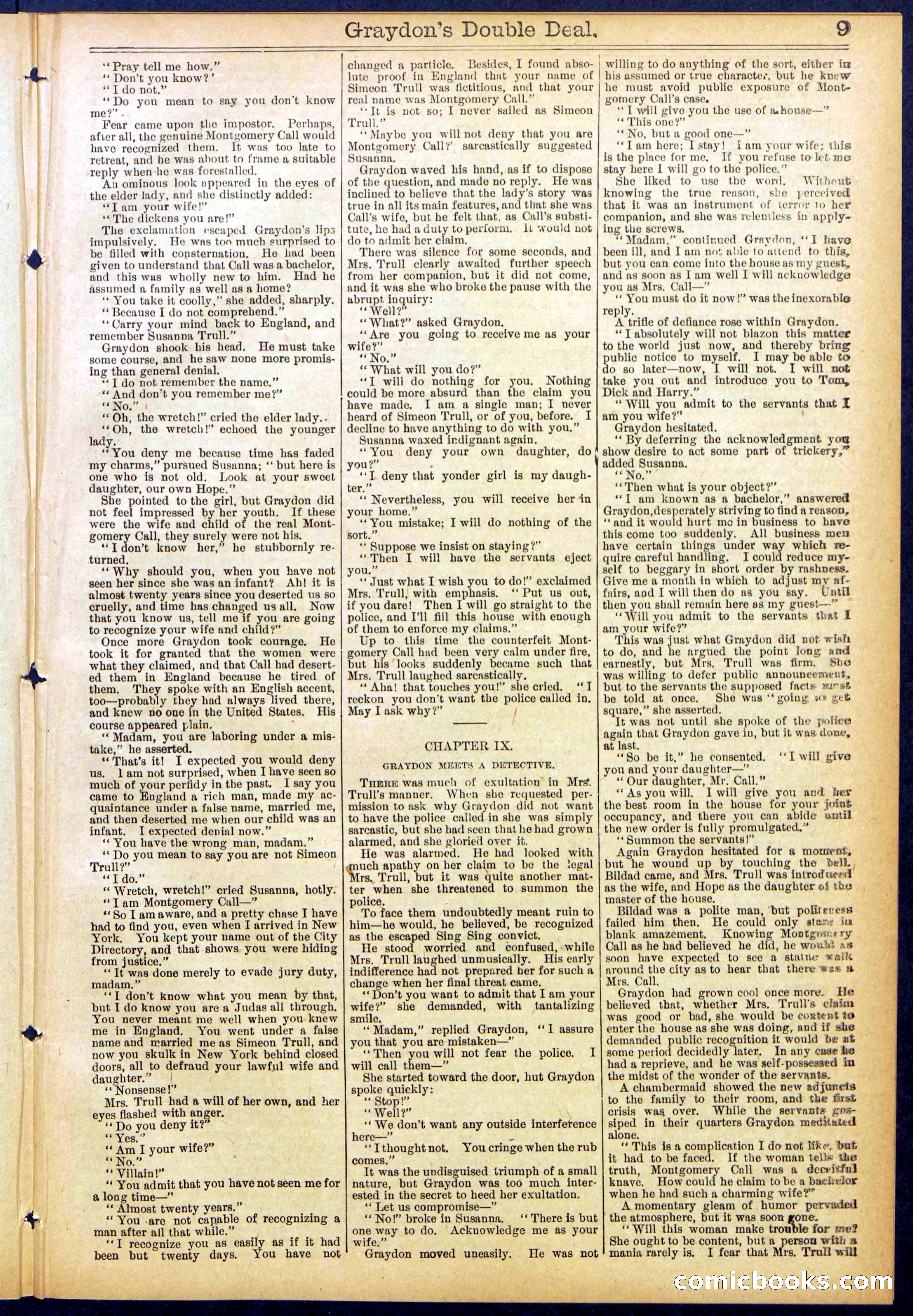 Beadle's Dime Library No. 841 — page 9 of 32