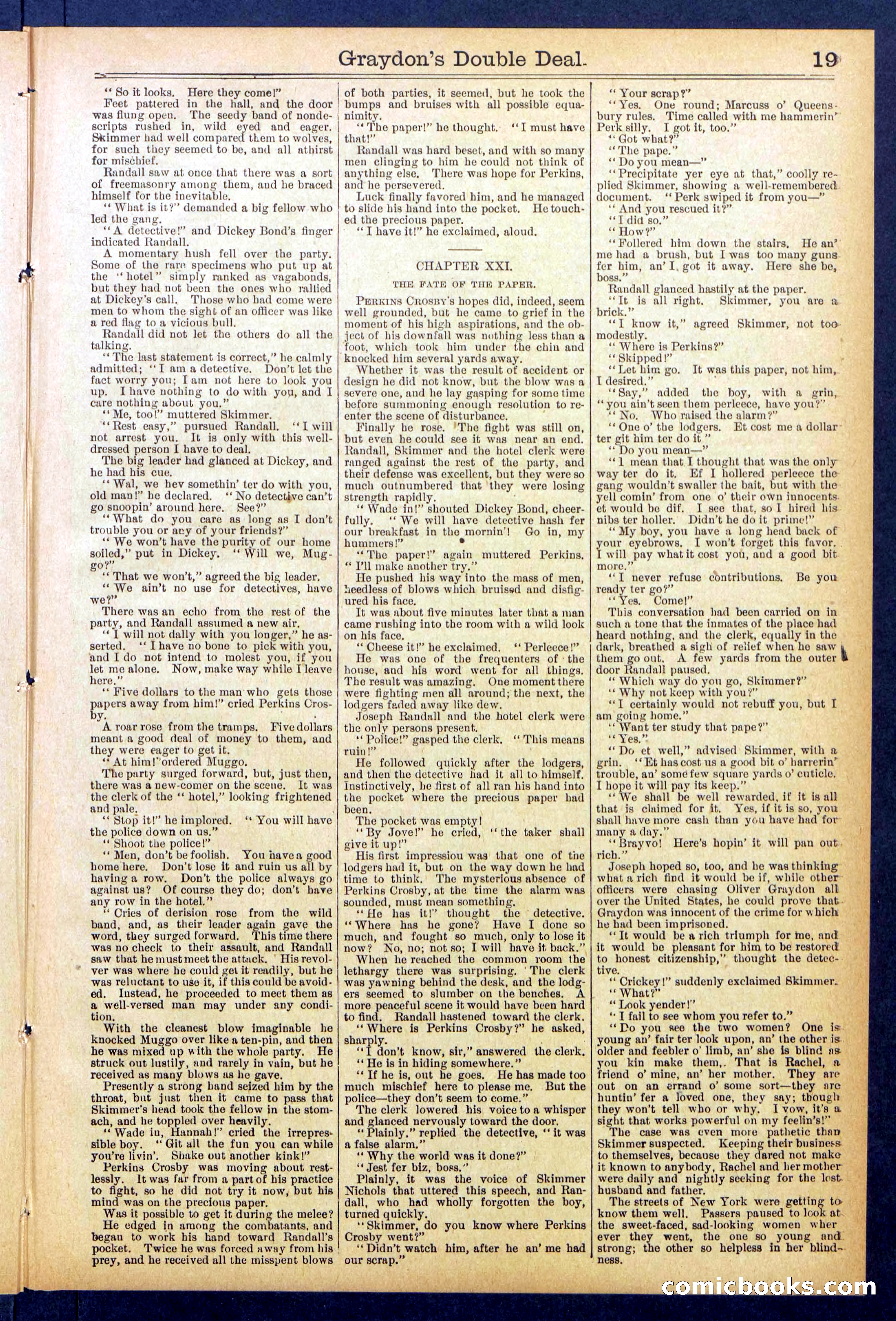 Beadle's Dime Library No. 841 — page 19 of 32