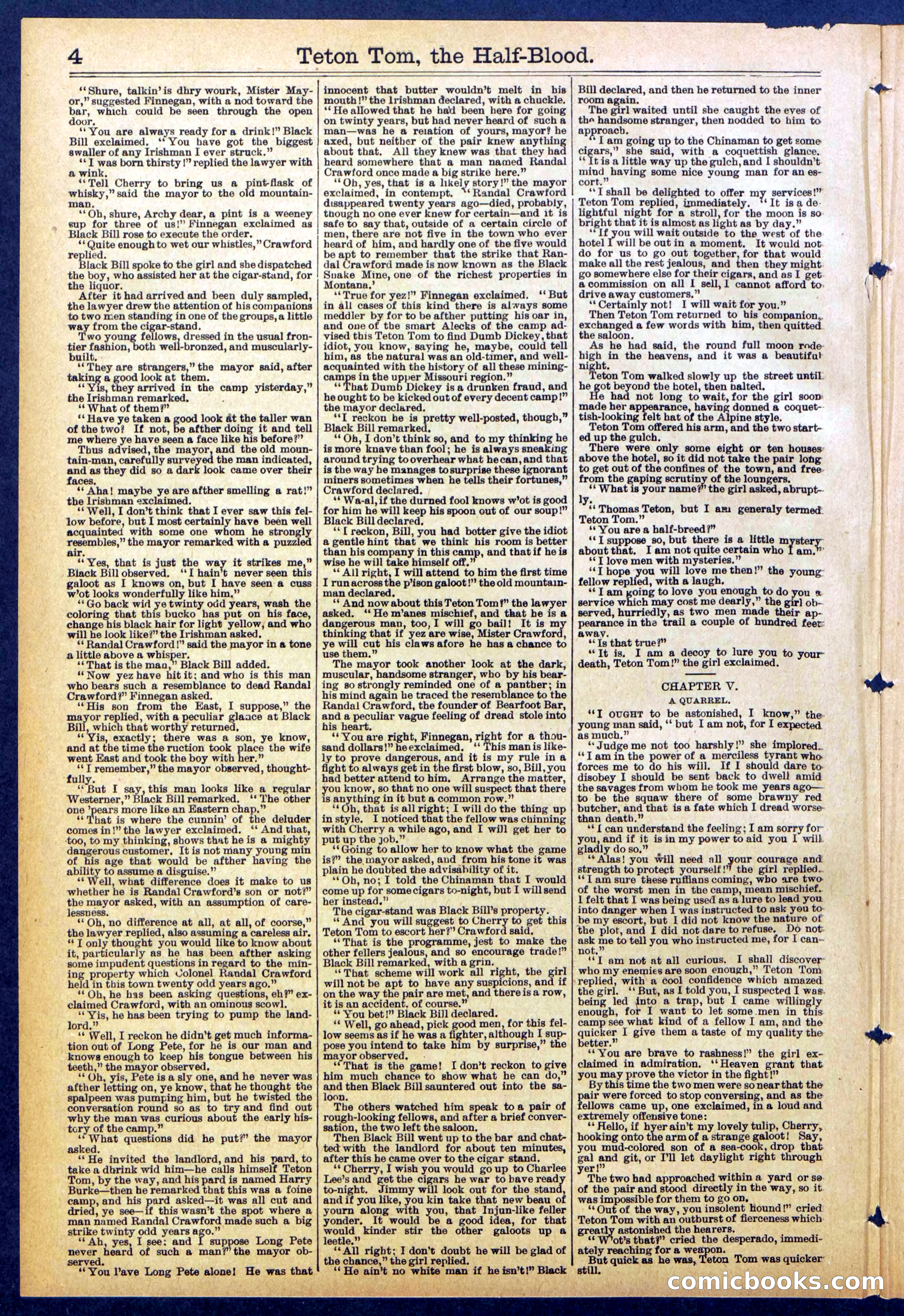 Beadle's New York Dime Library No. 842 — page 4 of 32