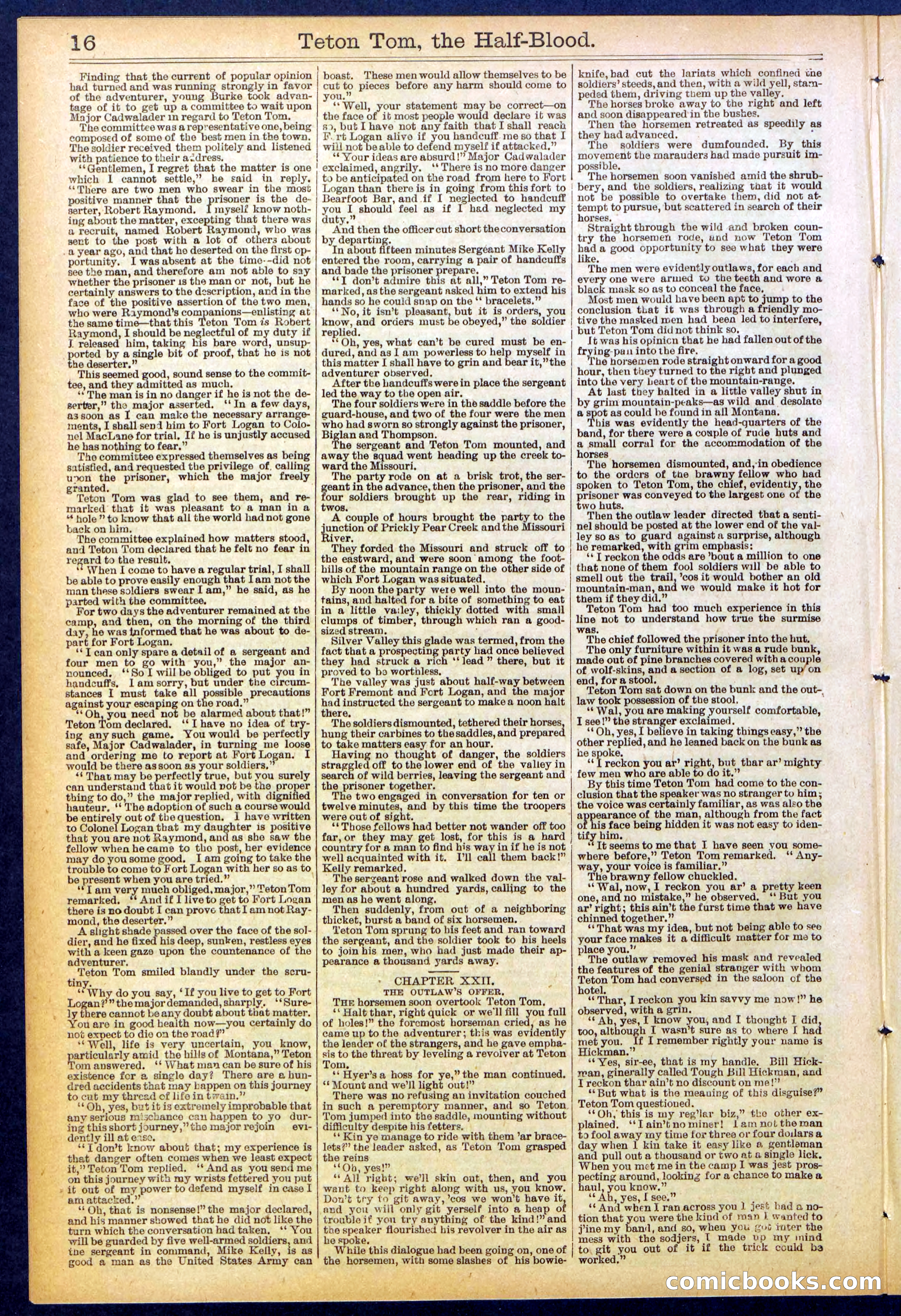 Beadle's New York Dime Library No. 842 — page 16 of 32