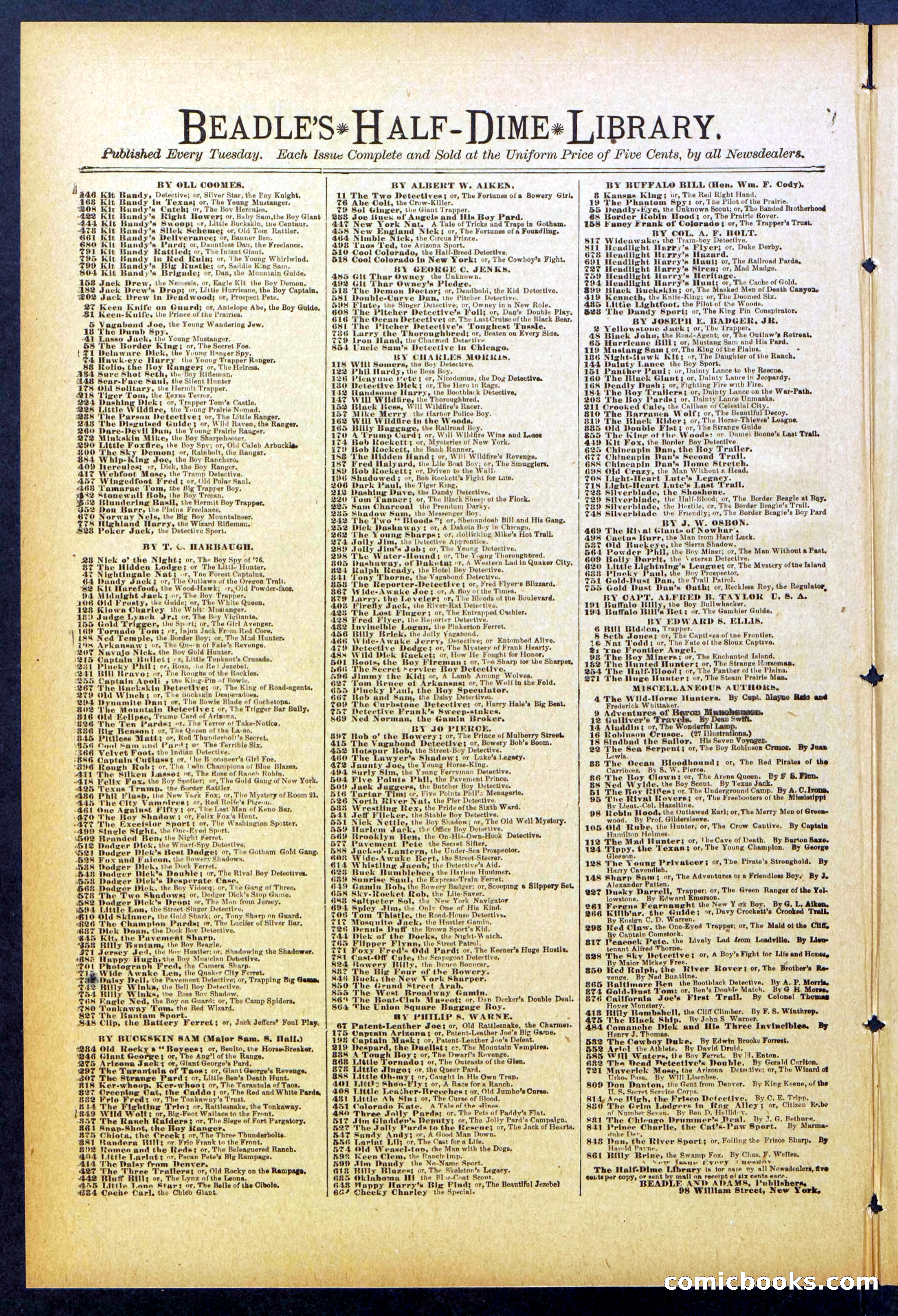 Beadle's New York Dime Library No. 842 — page 28 of 32