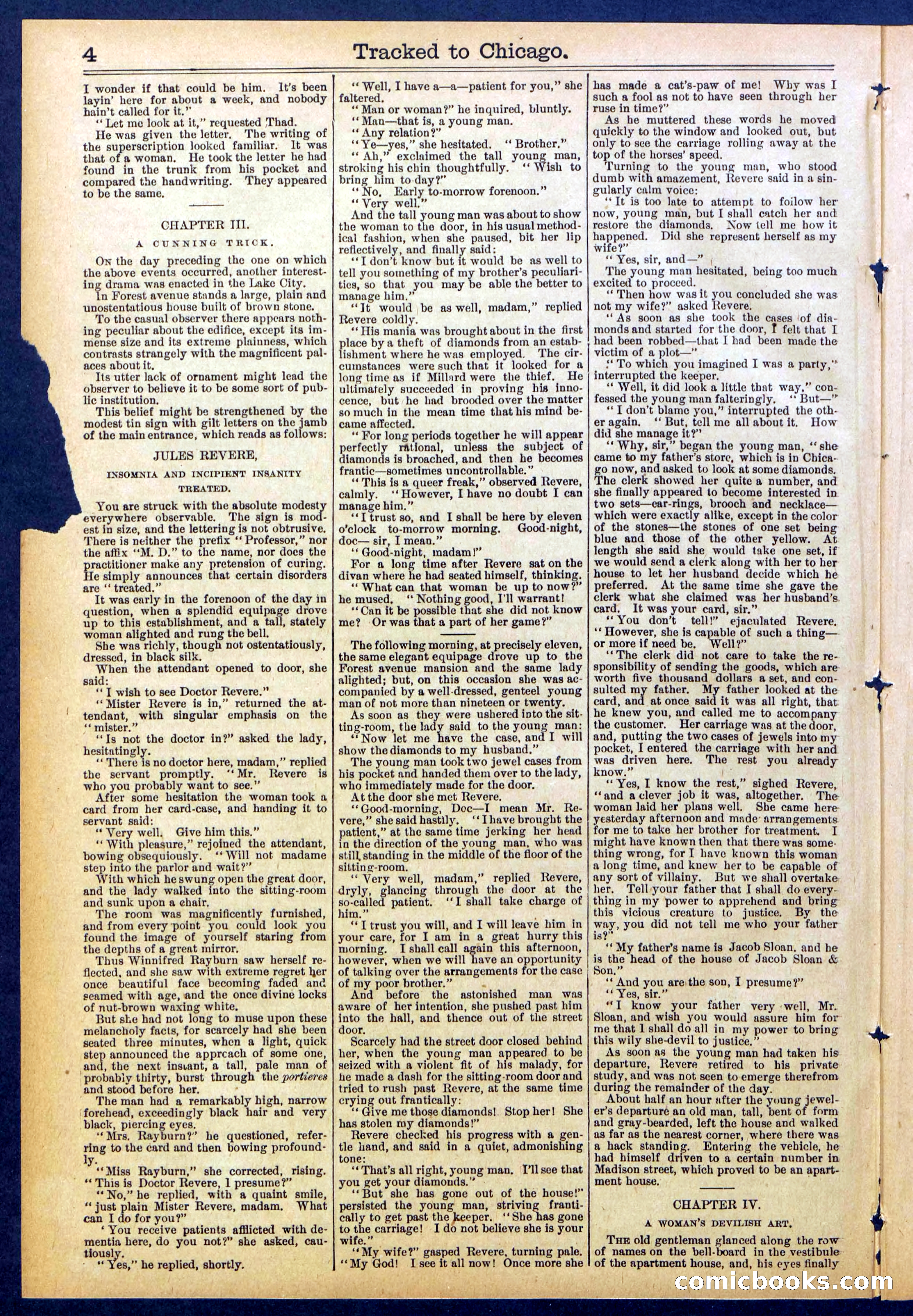 Beadle's New York Dime Library No. 844 — page 4 of 32