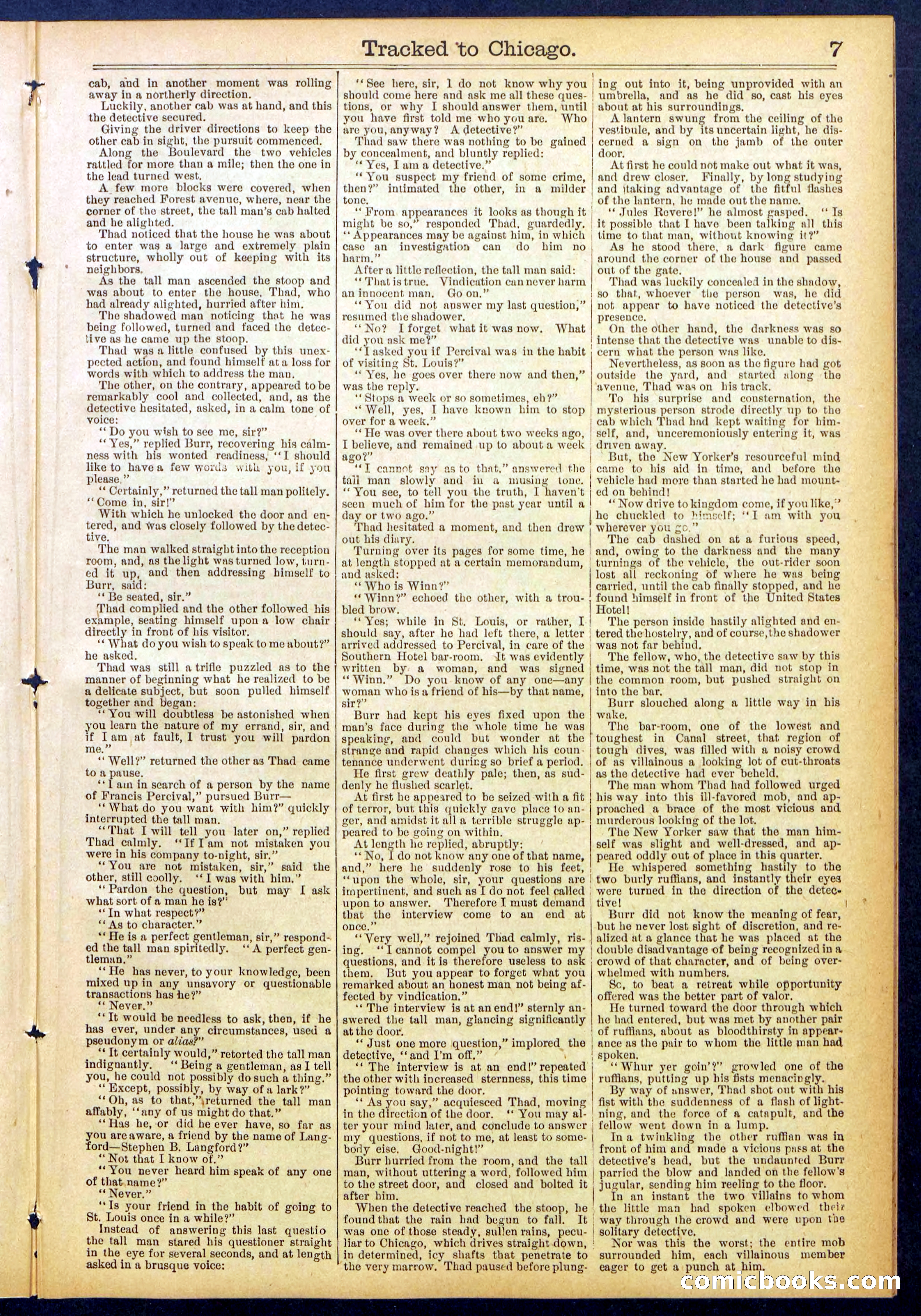 Beadle's New York Dime Library No. 844 — page 7 of 32