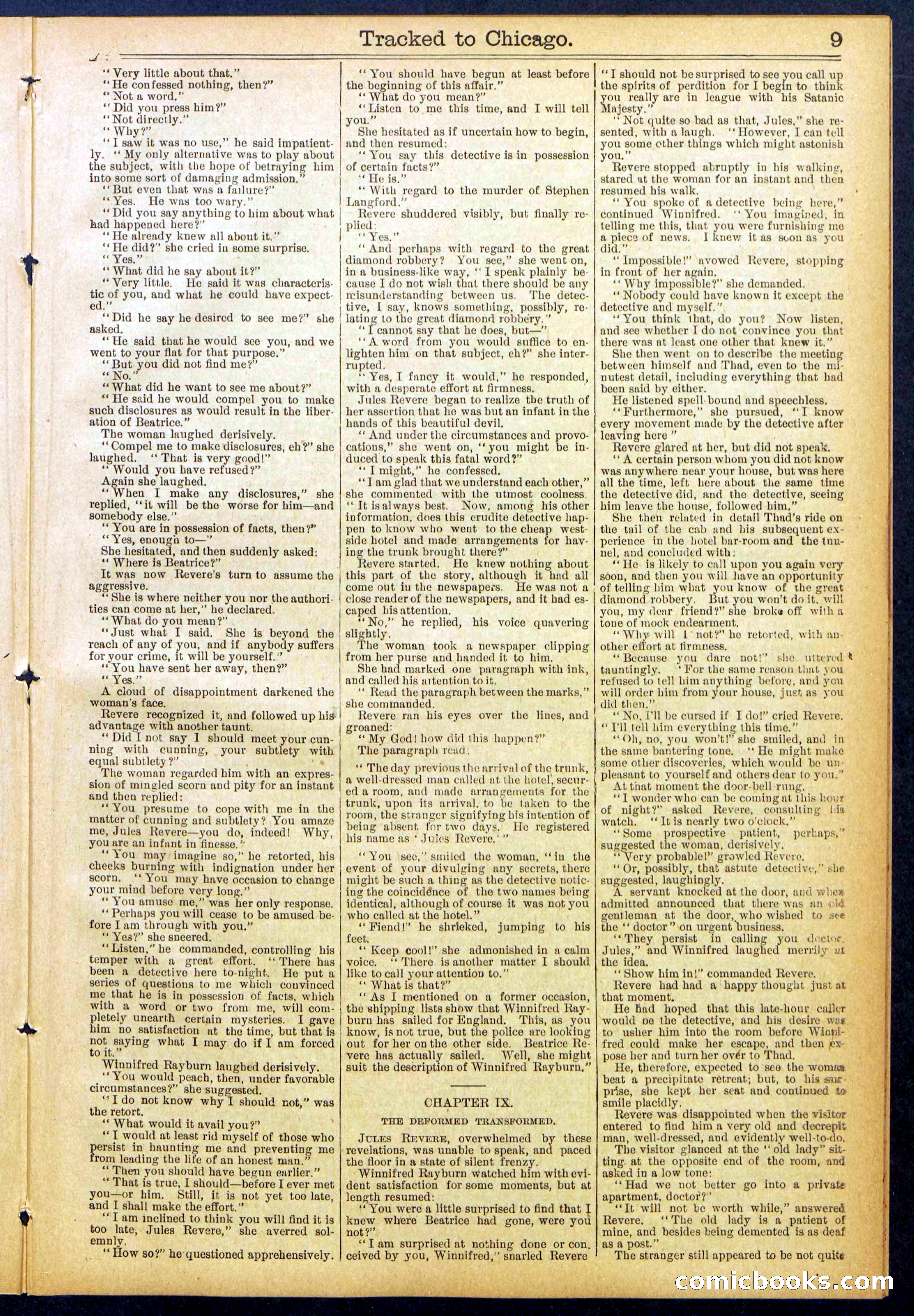 Beadle's New York Dime Library No. 844 — page 9 of 32