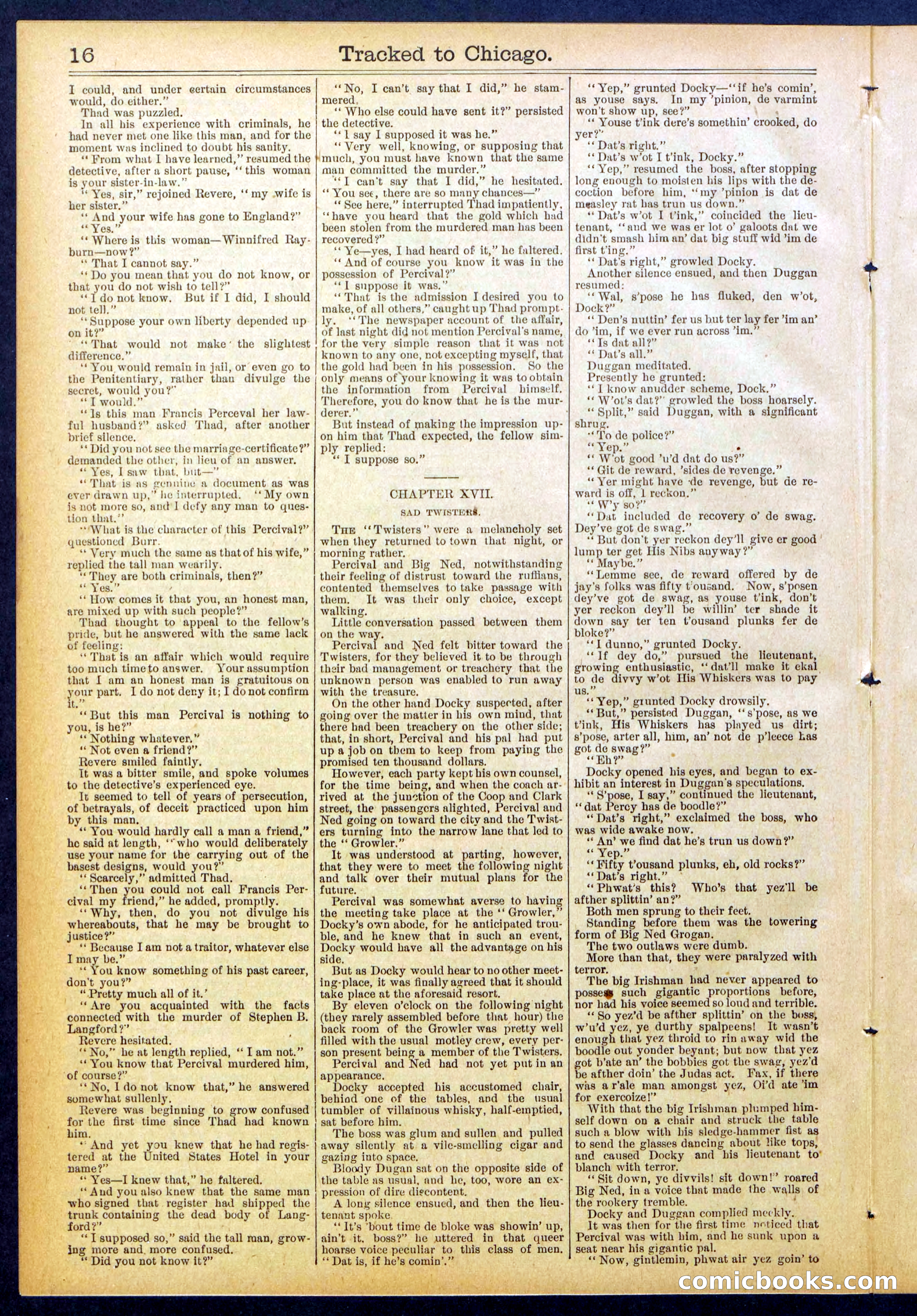 Beadle's New York Dime Library No. 844 — page 16 of 32