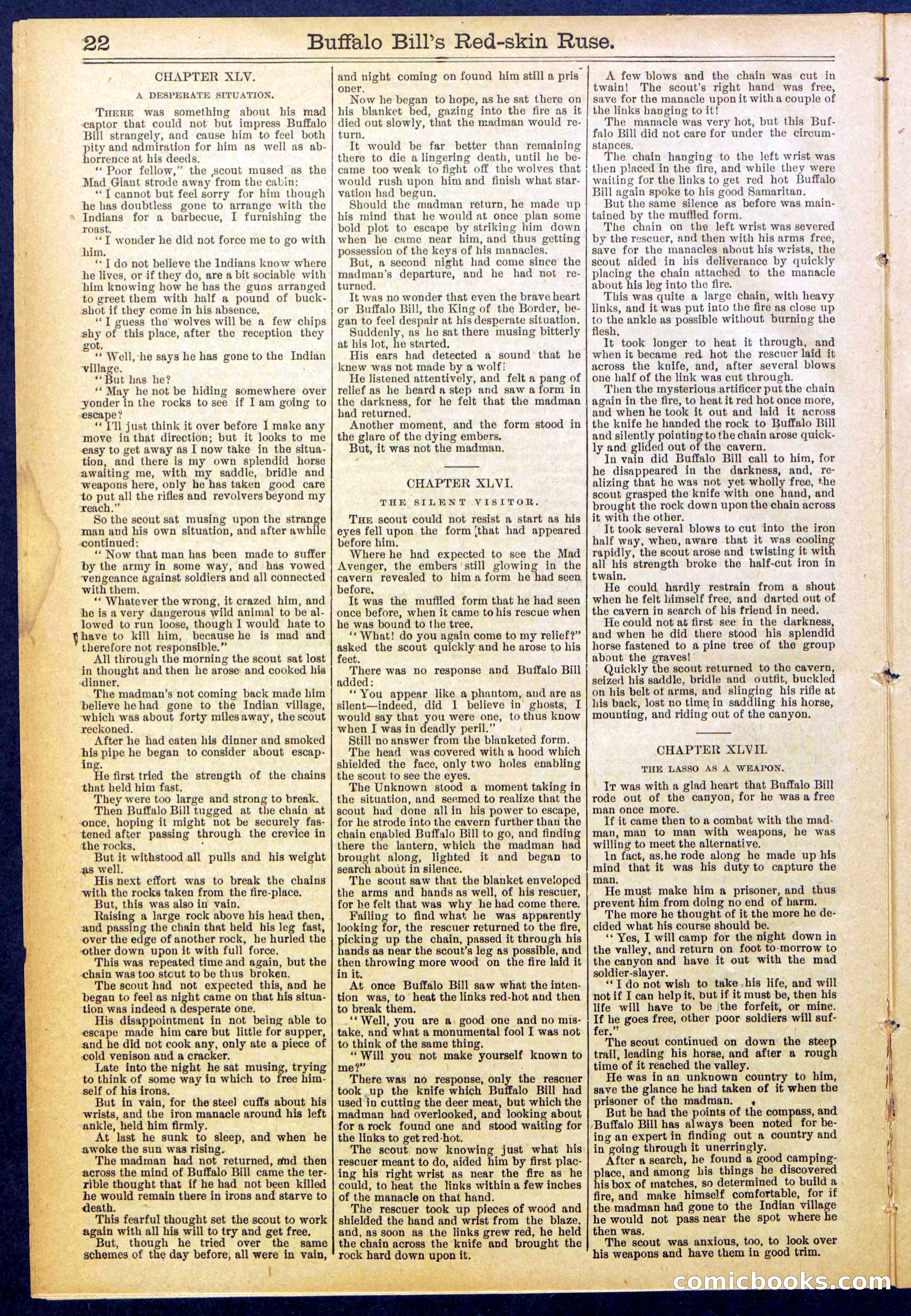 Beadle's Dime Library No. 845 — page 22 of 32