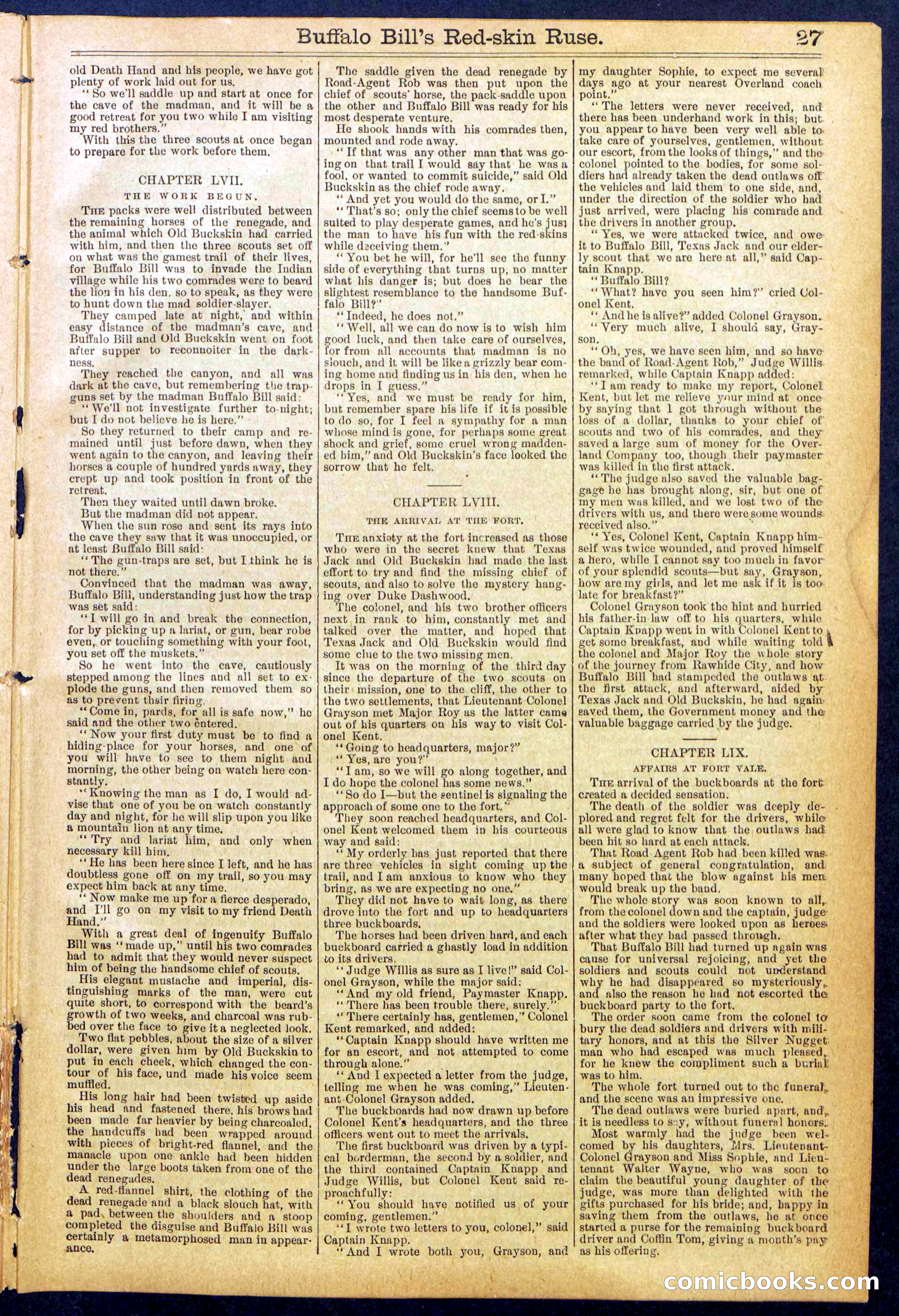 Beadle's Dime Library No. 845 — page 27 of 32