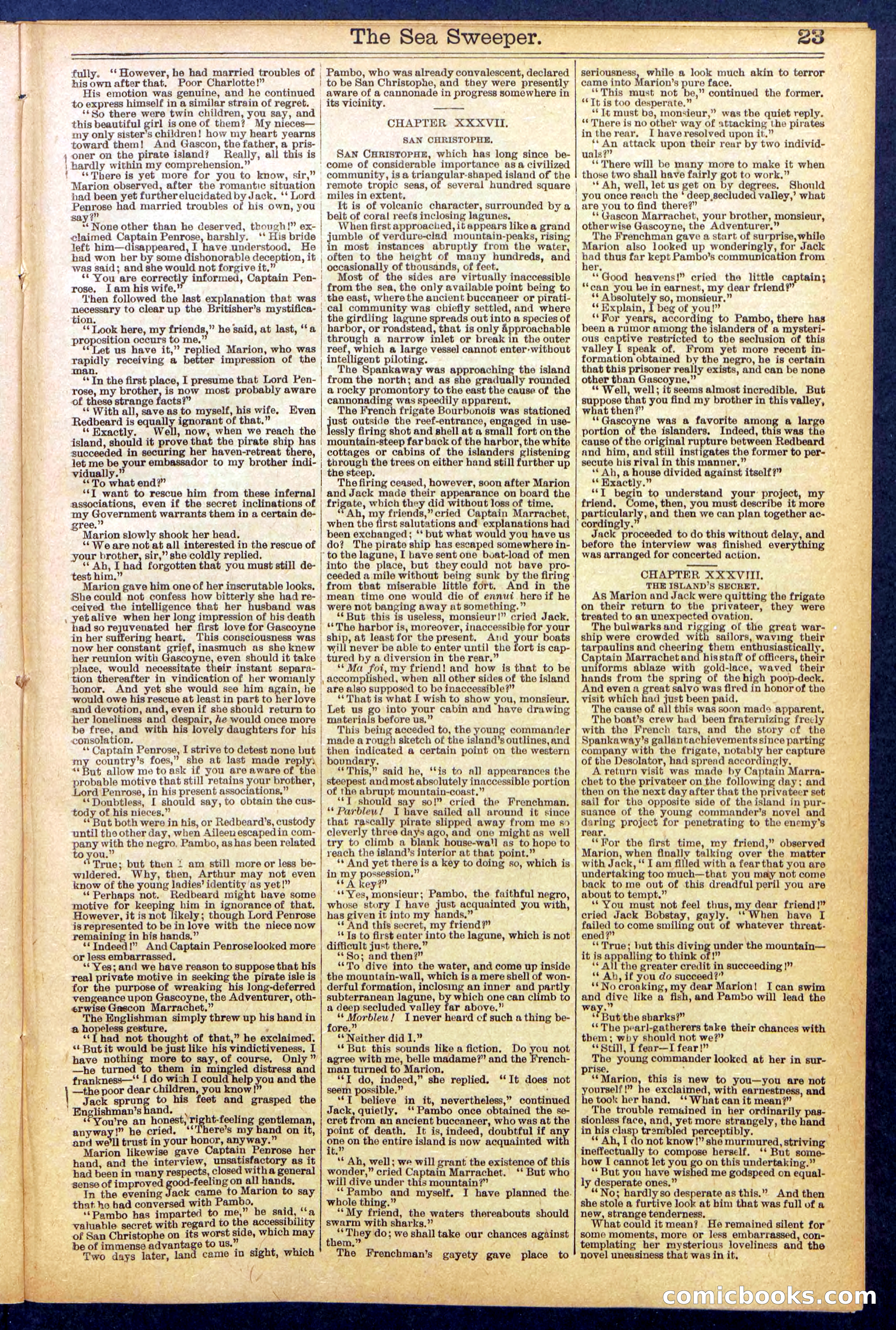 Beadle's Dime Library No. 846 — page 23 of 32
