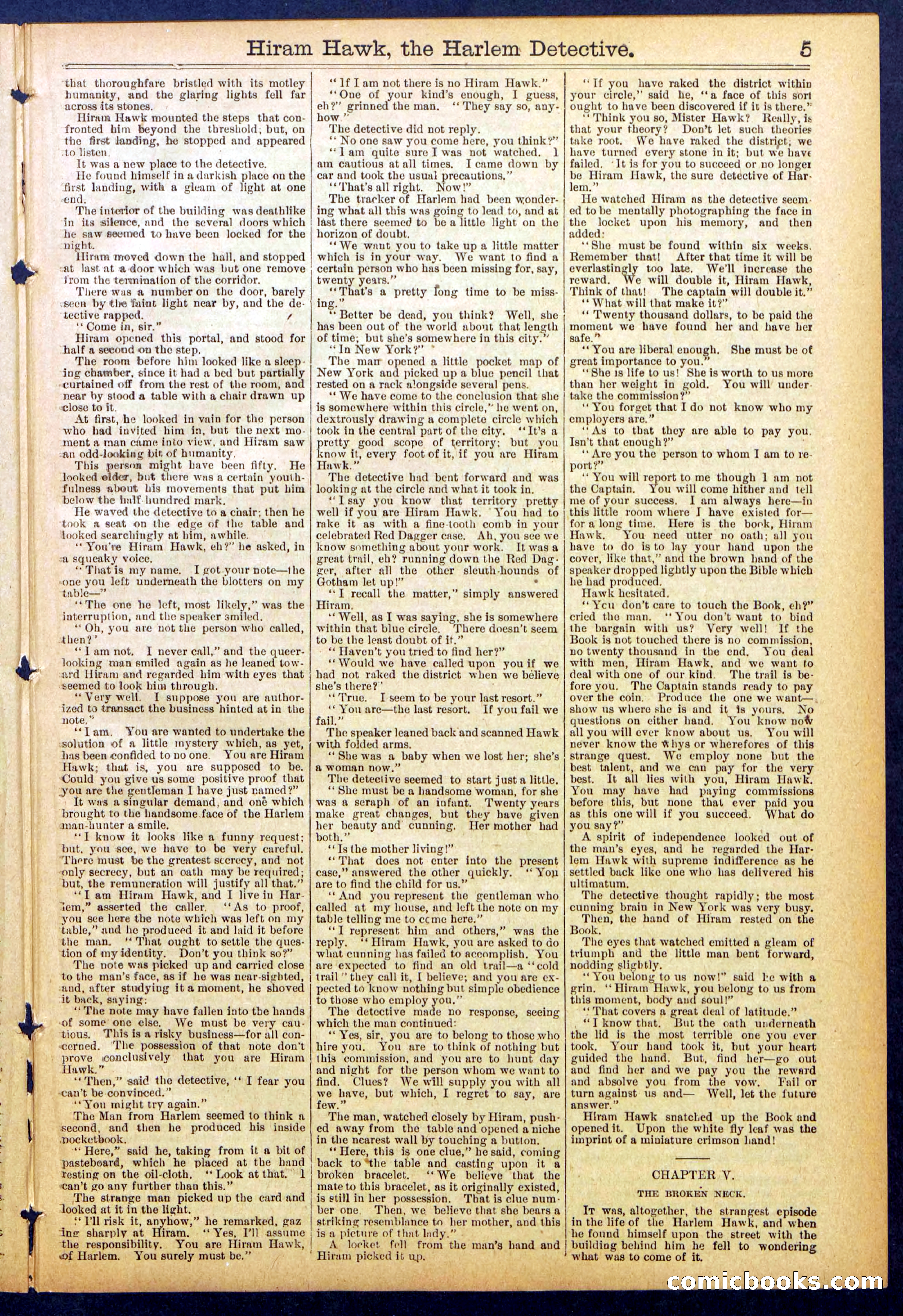 Beadle's Dime Library, No. 847 — page 5 of 32