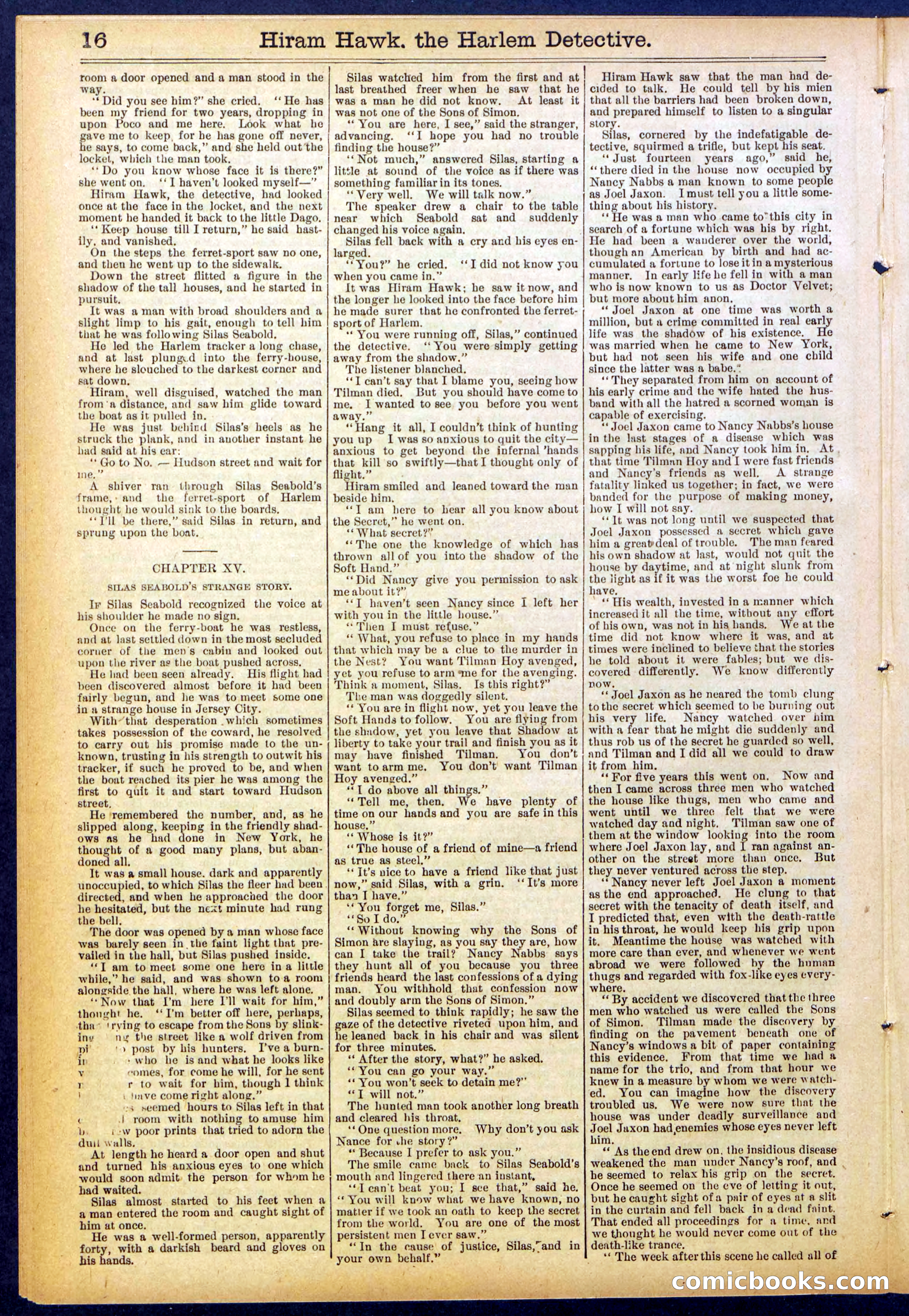 Beadle's Dime Library, No. 847 — page 16 of 32