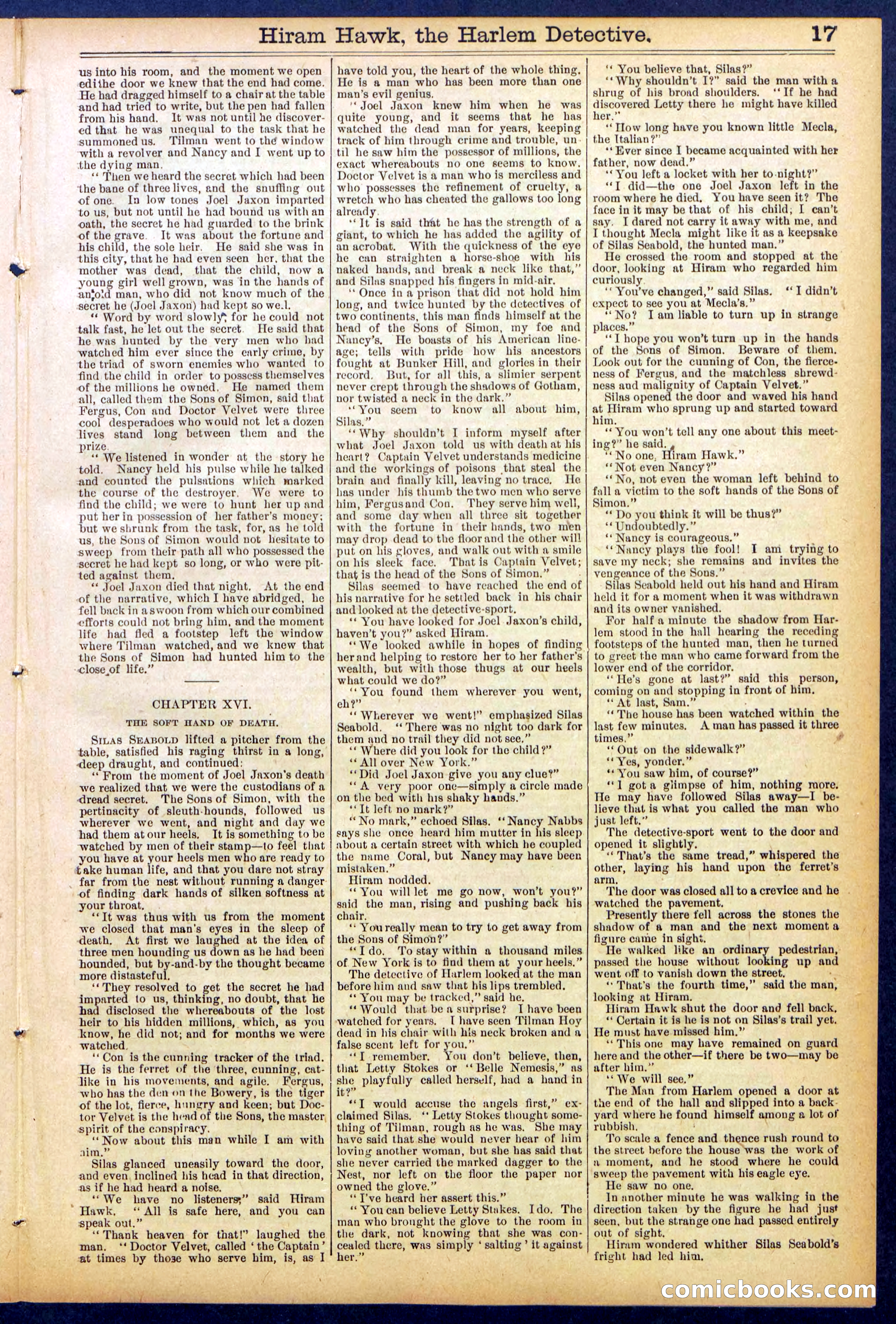 Beadle's Dime Library, No. 847 — page 17 of 32