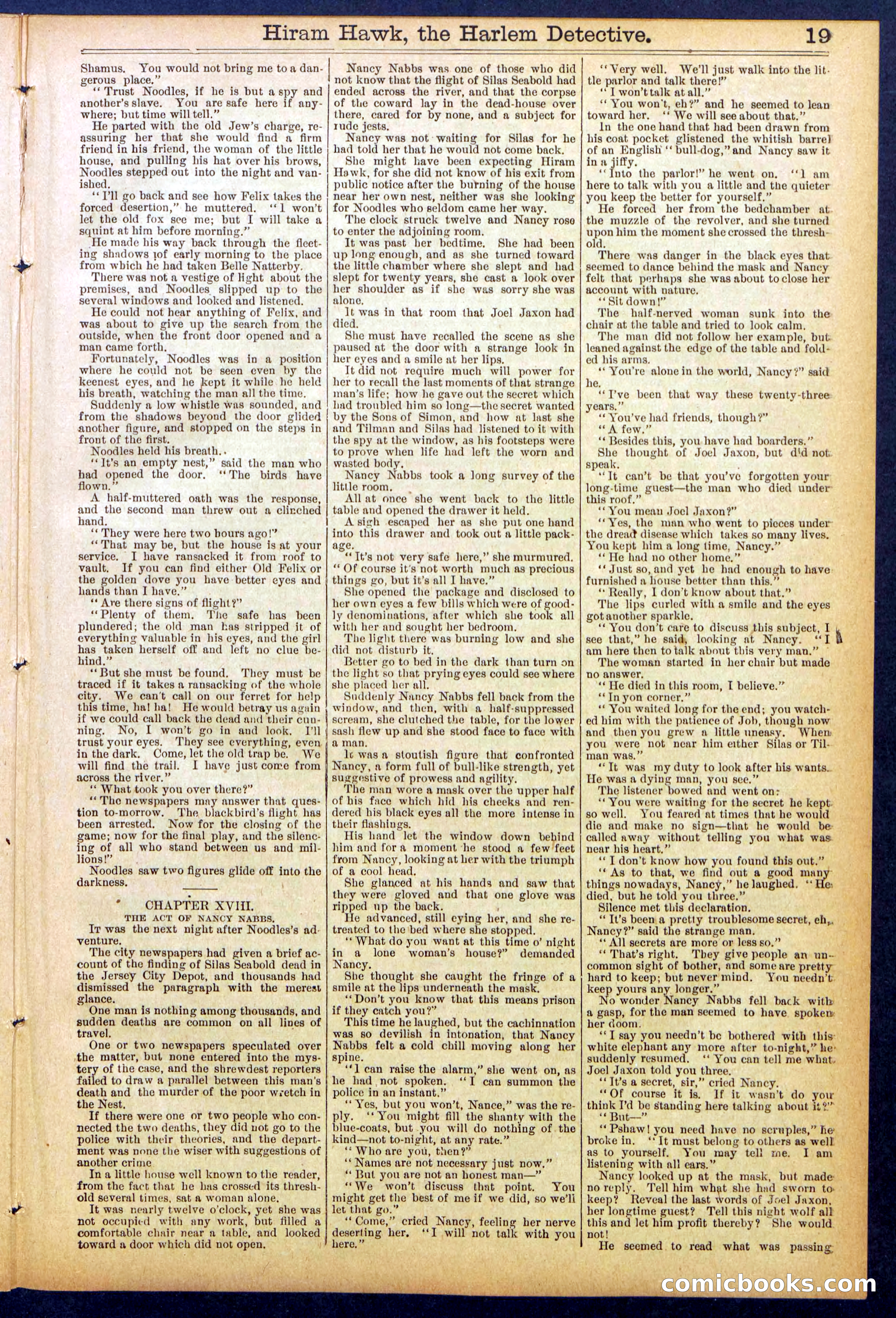 Beadle's Dime Library, No. 847 — page 19 of 32