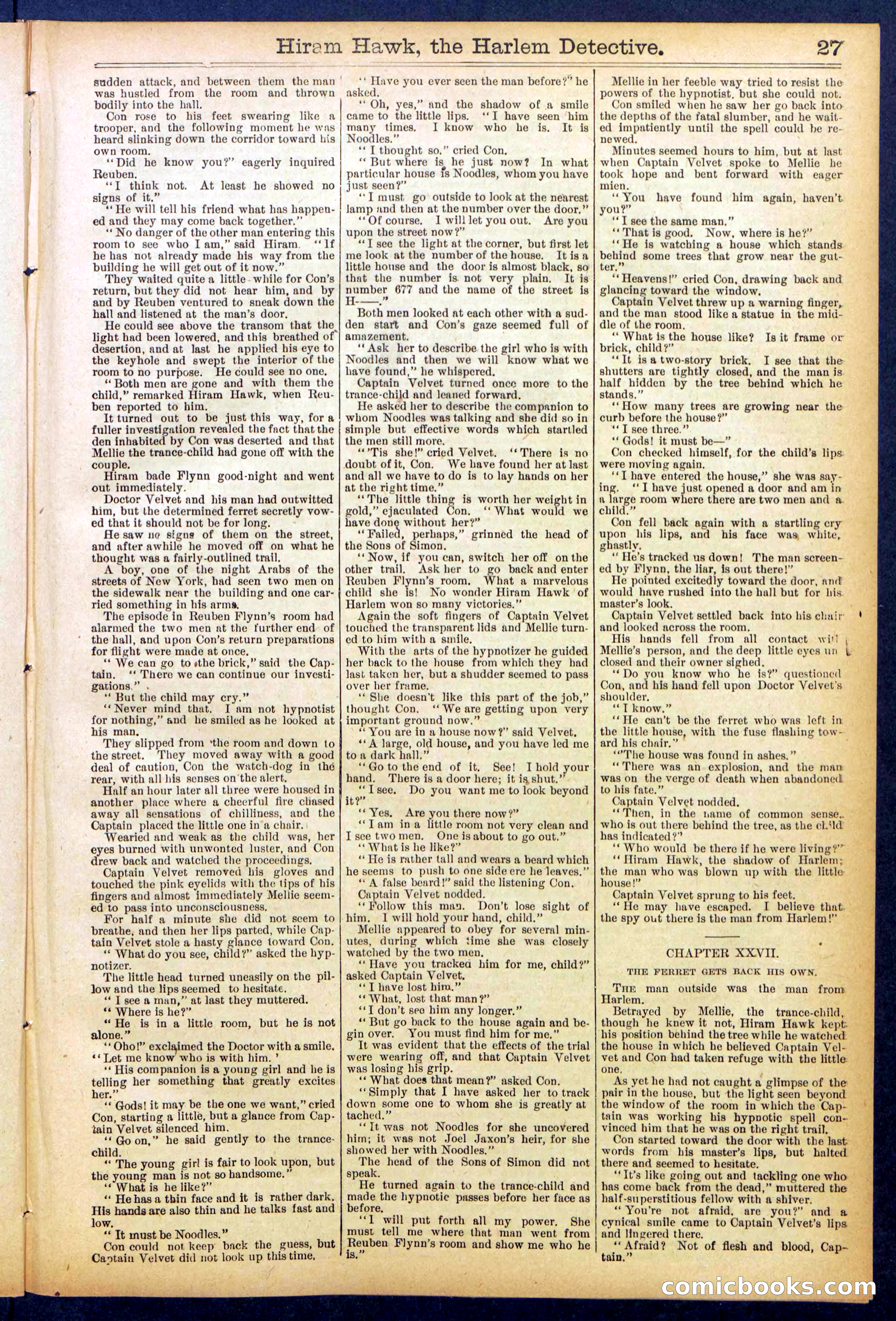 Beadle's Dime Library, No. 847 — page 27 of 32