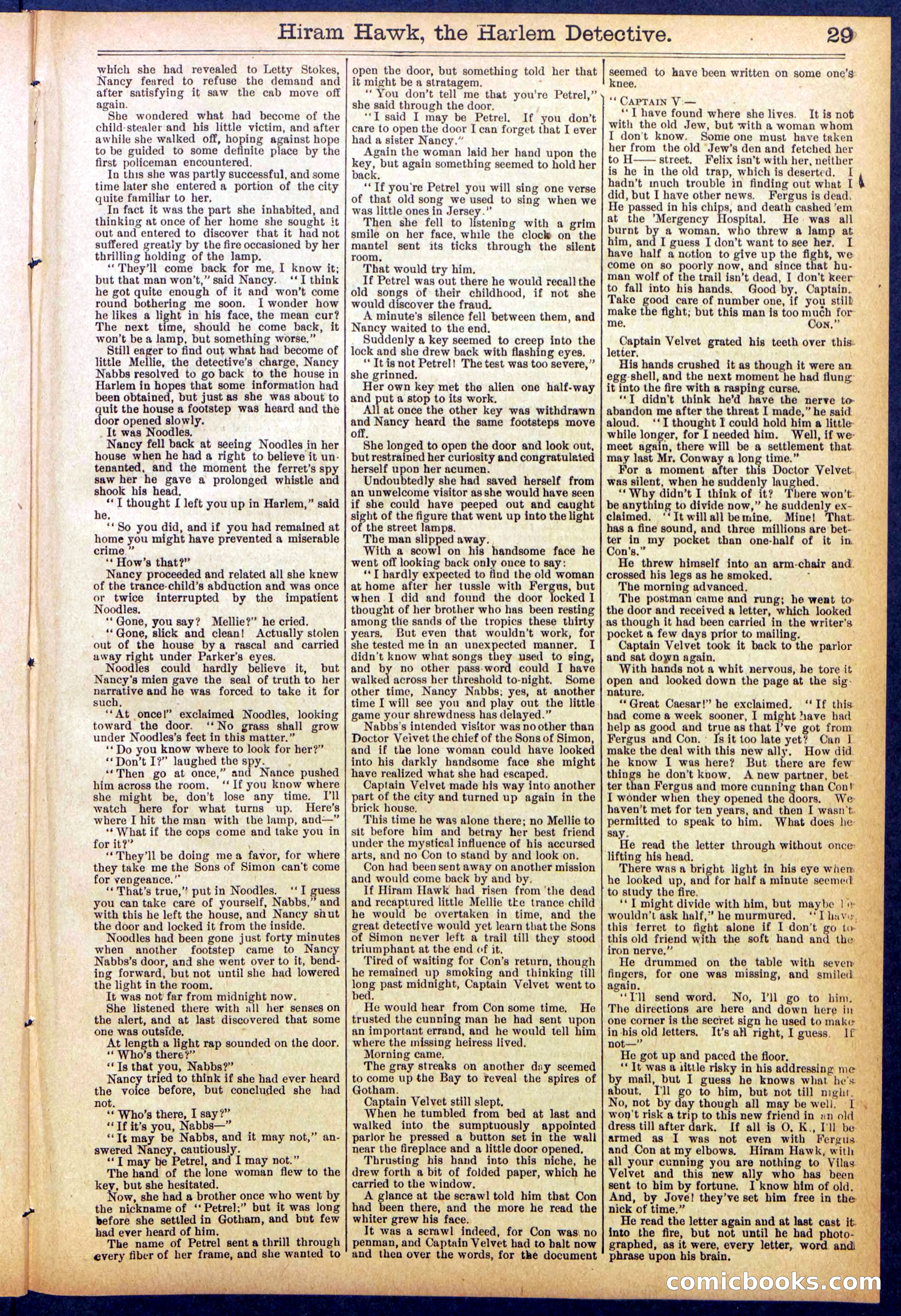 Beadle's Dime Library, No. 847 — page 29 of 32