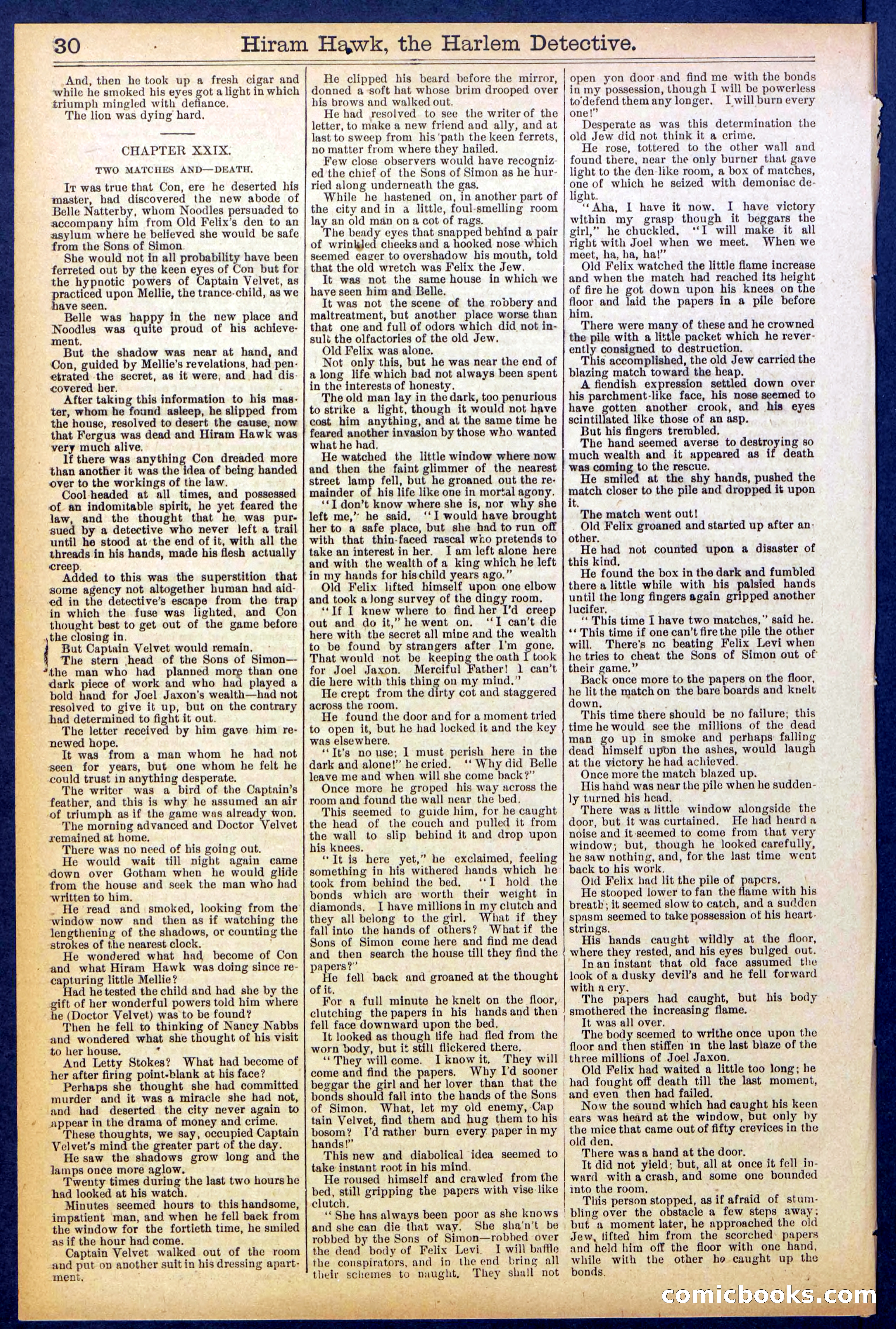 Beadle's Dime Library, No. 847 — page 30 of 32