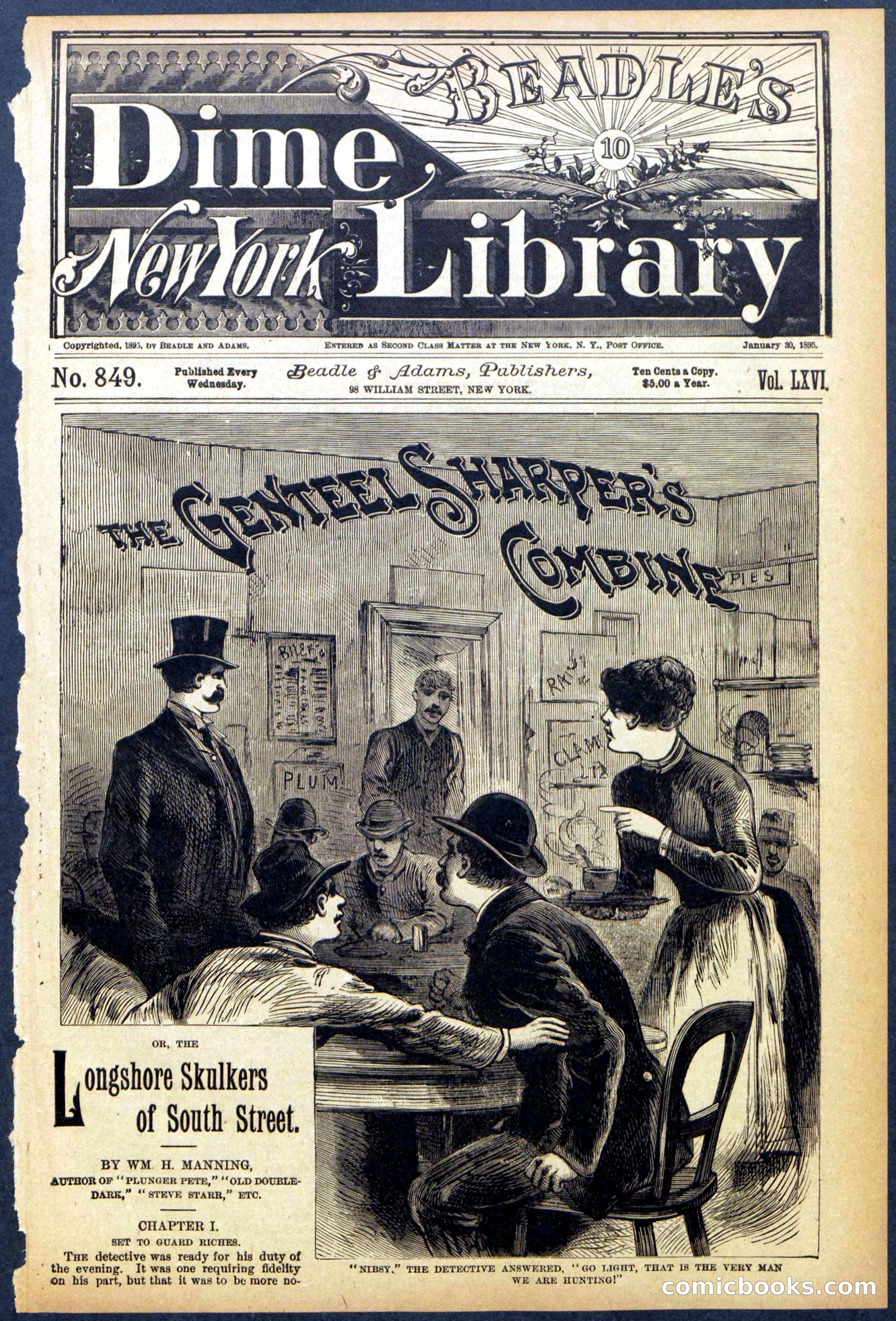 Beadle's Dime Library No. 849 — page 1 of 32