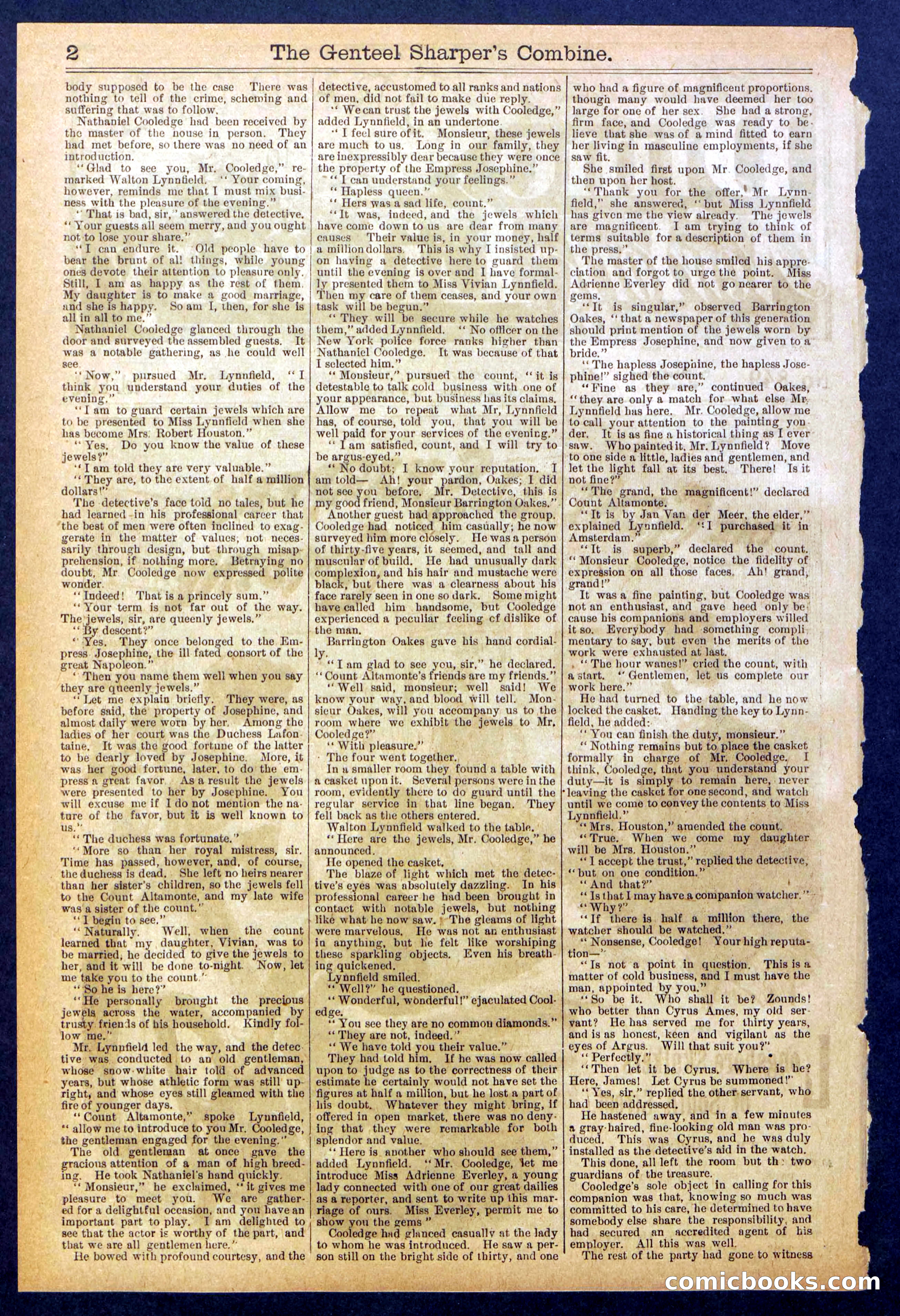 Beadle's Dime Library No. 849 — page 2 of 32