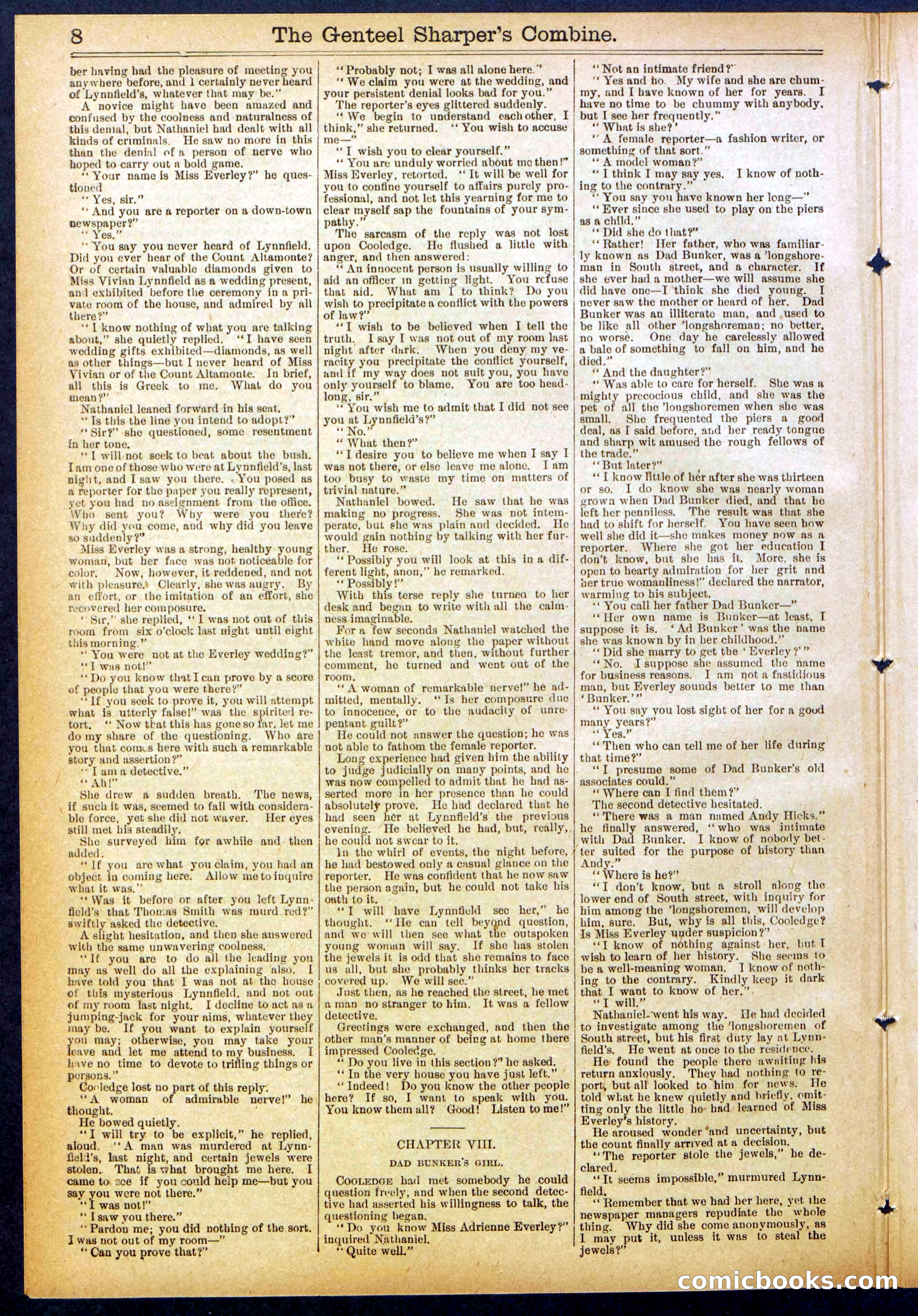 Beadle's Dime Library No. 849 — page 8 of 32
