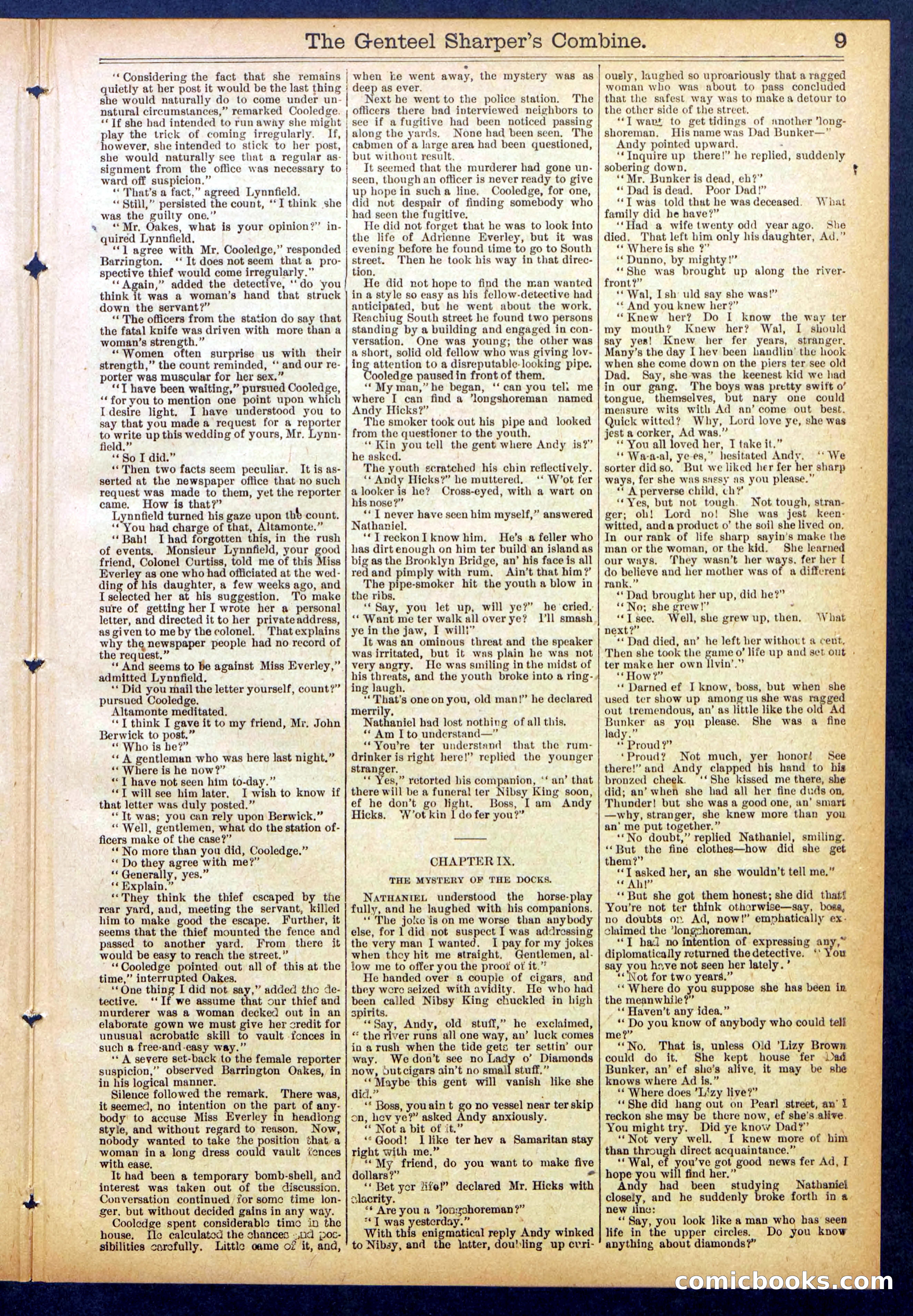 Beadle's Dime Library No. 849 — page 9 of 32