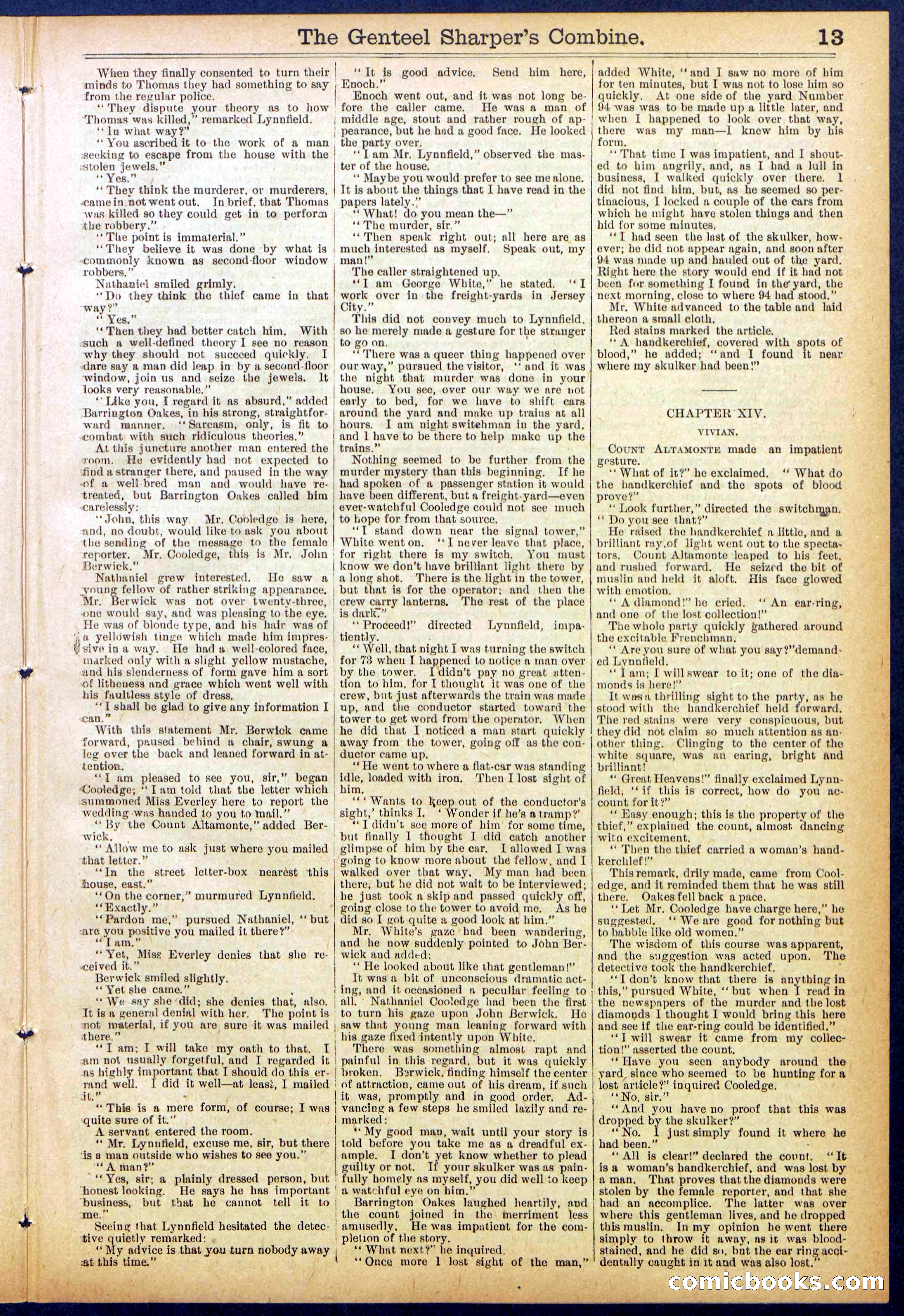 Beadle's Dime Library No. 849 — page 13 of 32