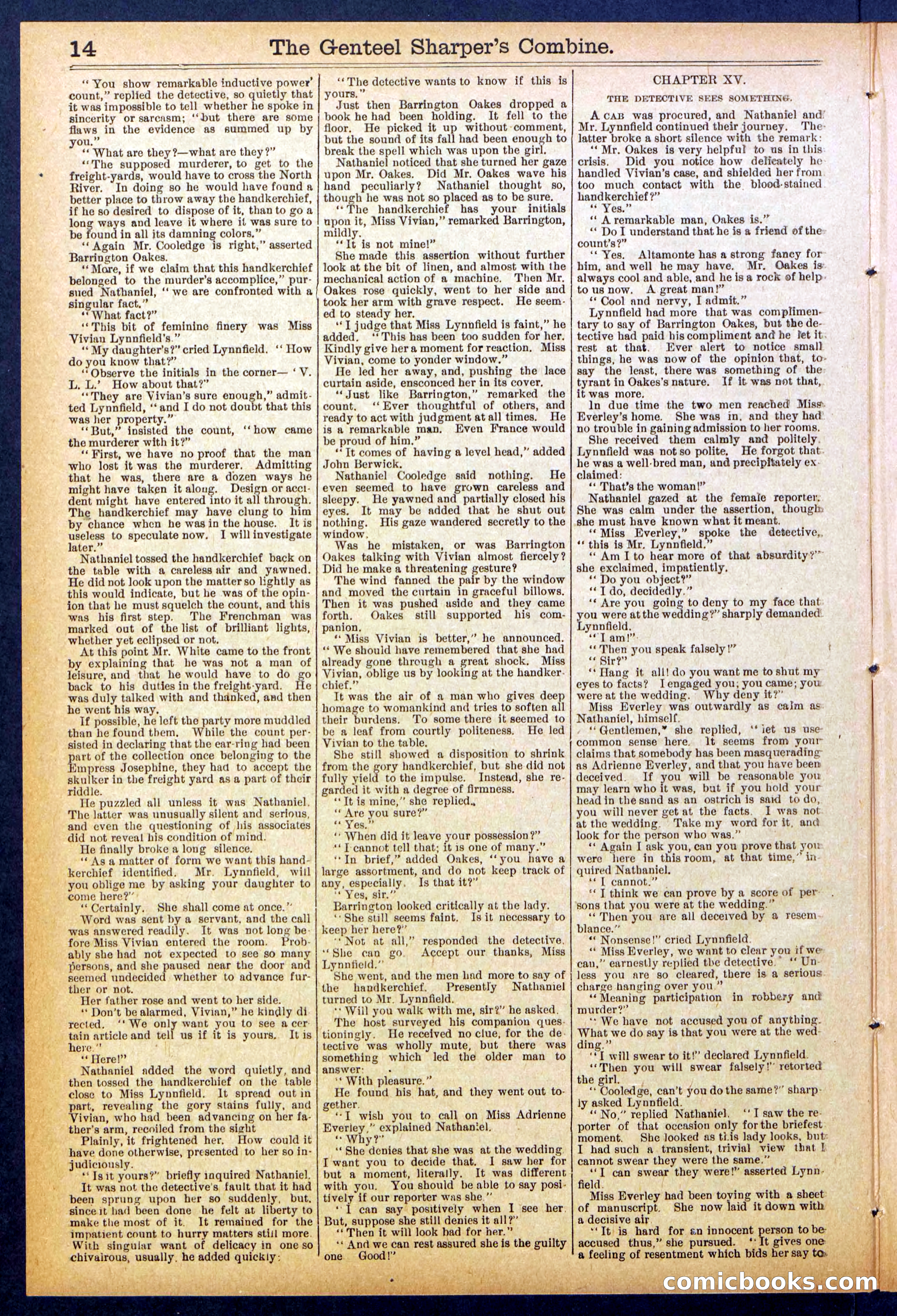 Beadle's Dime Library No. 849 — page 14 of 32
