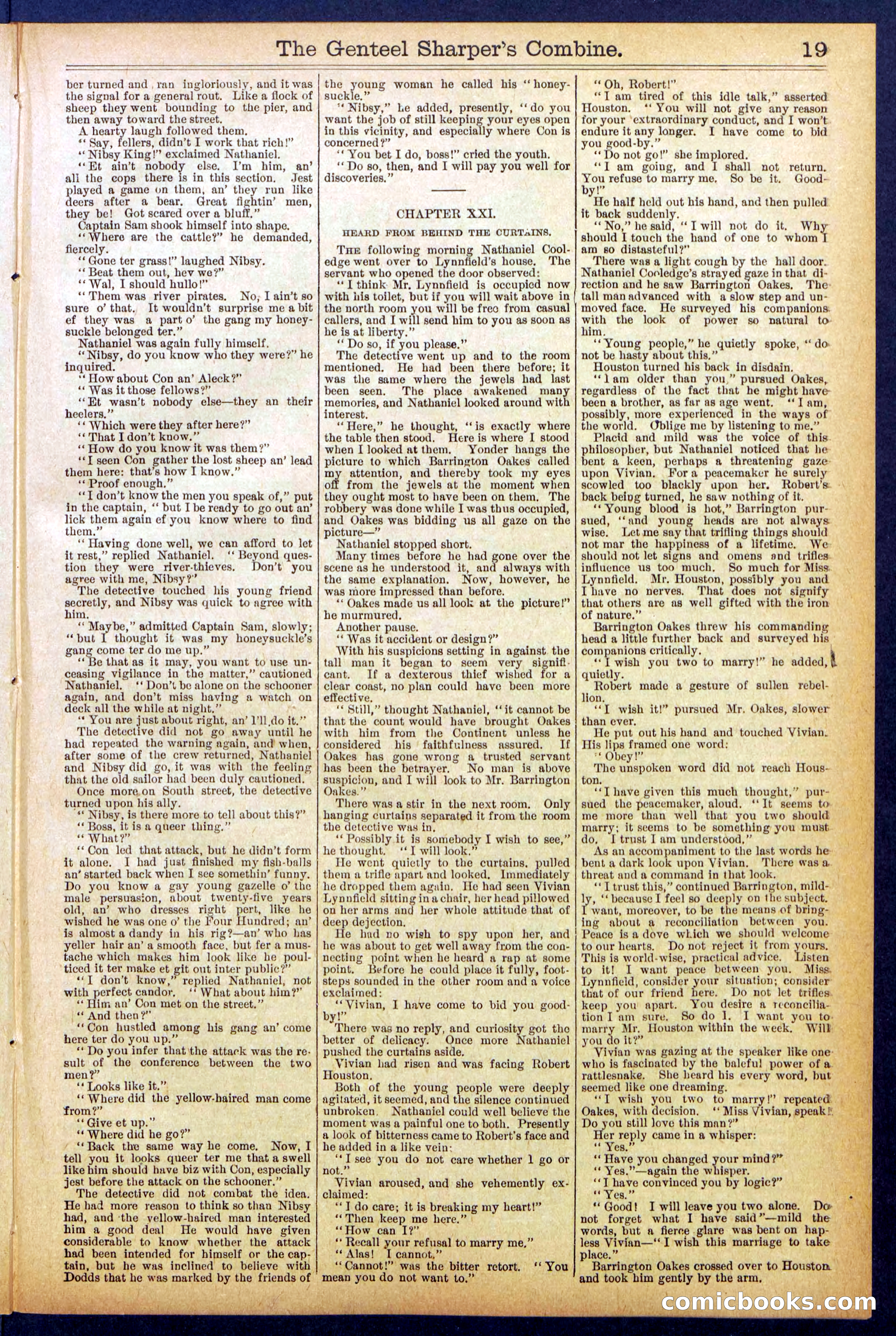 Beadle's Dime Library No. 849 — page 19 of 32