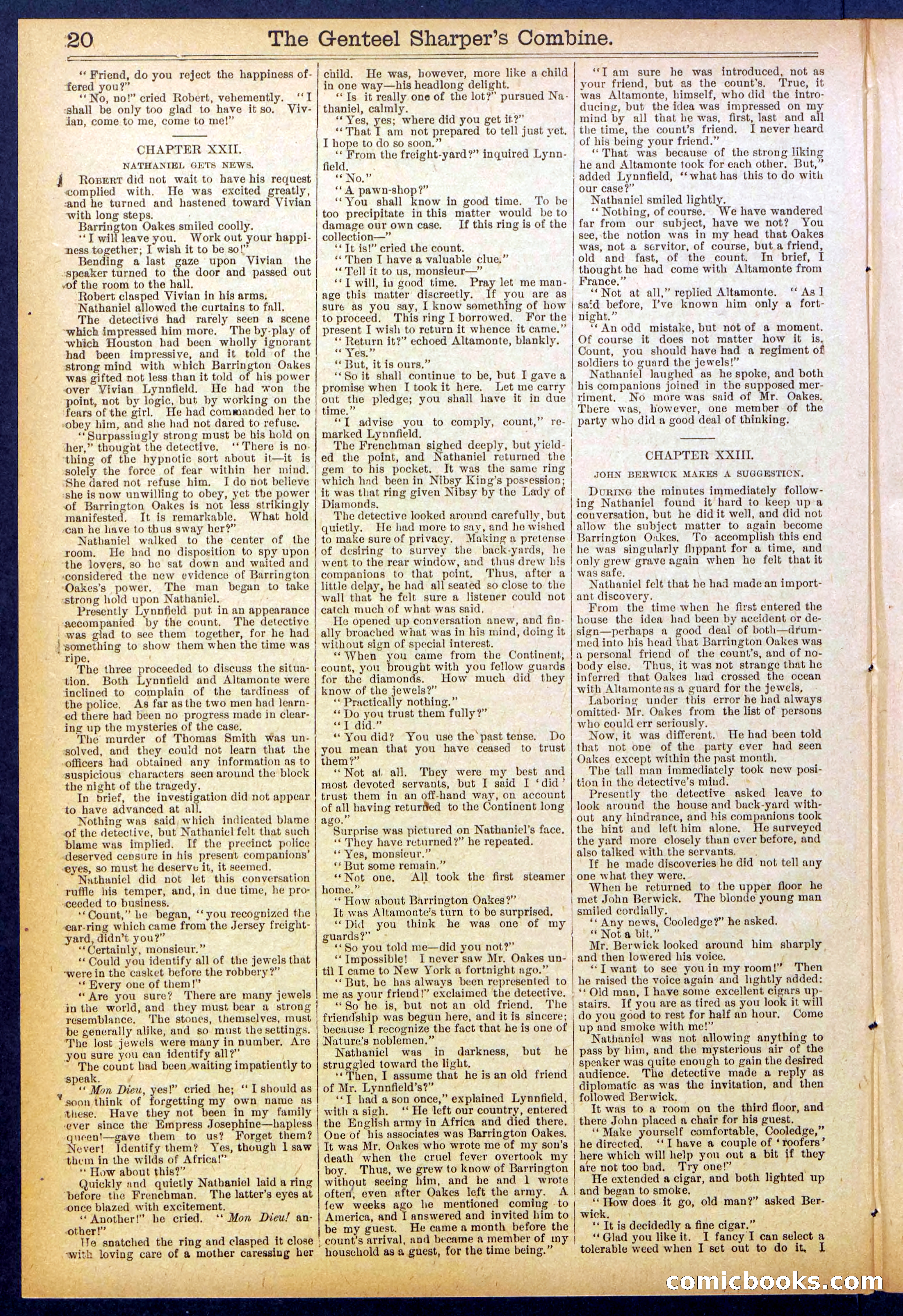 Beadle's Dime Library No. 849 — page 20 of 32