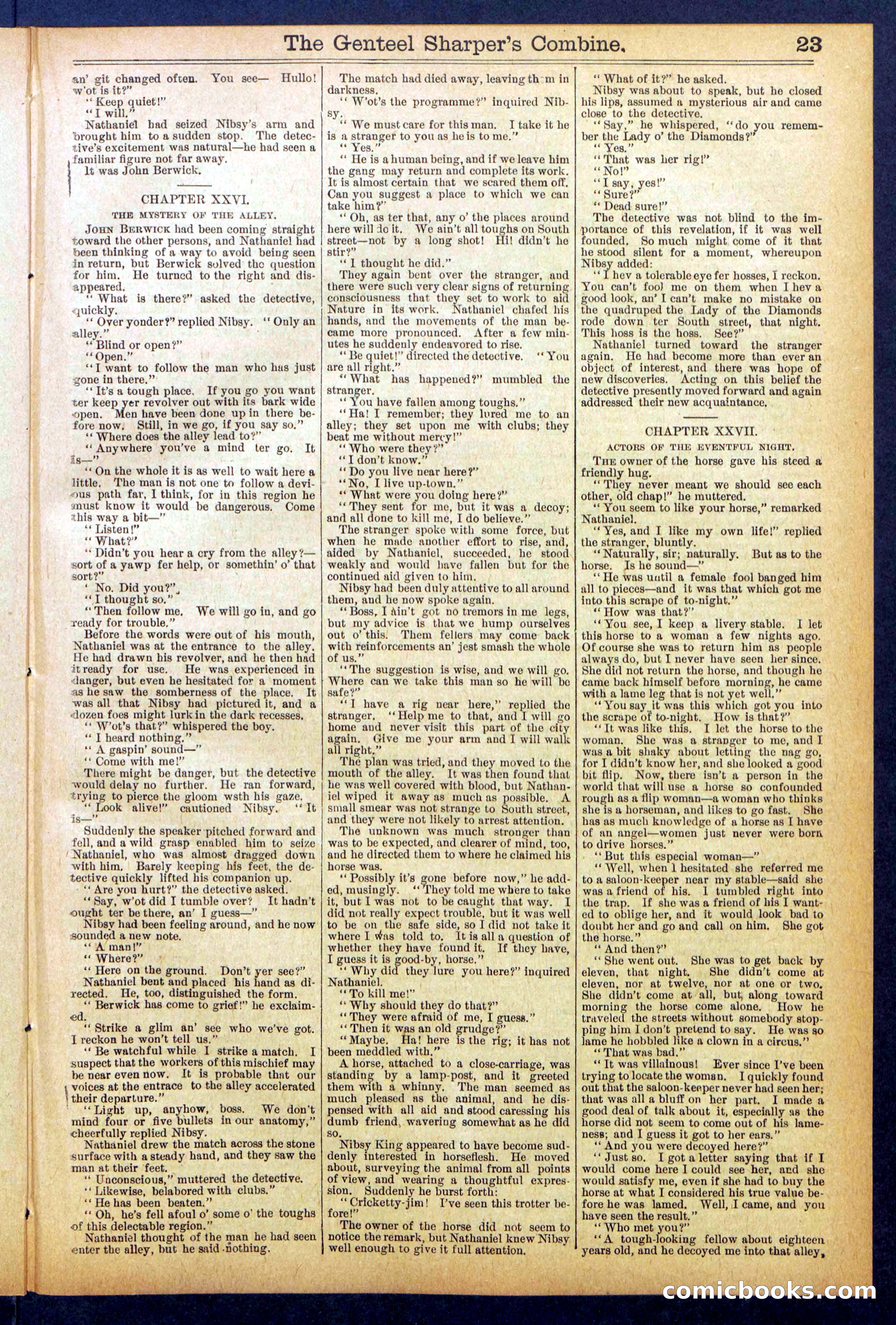 Beadle's Dime Library No. 849 — page 23 of 32