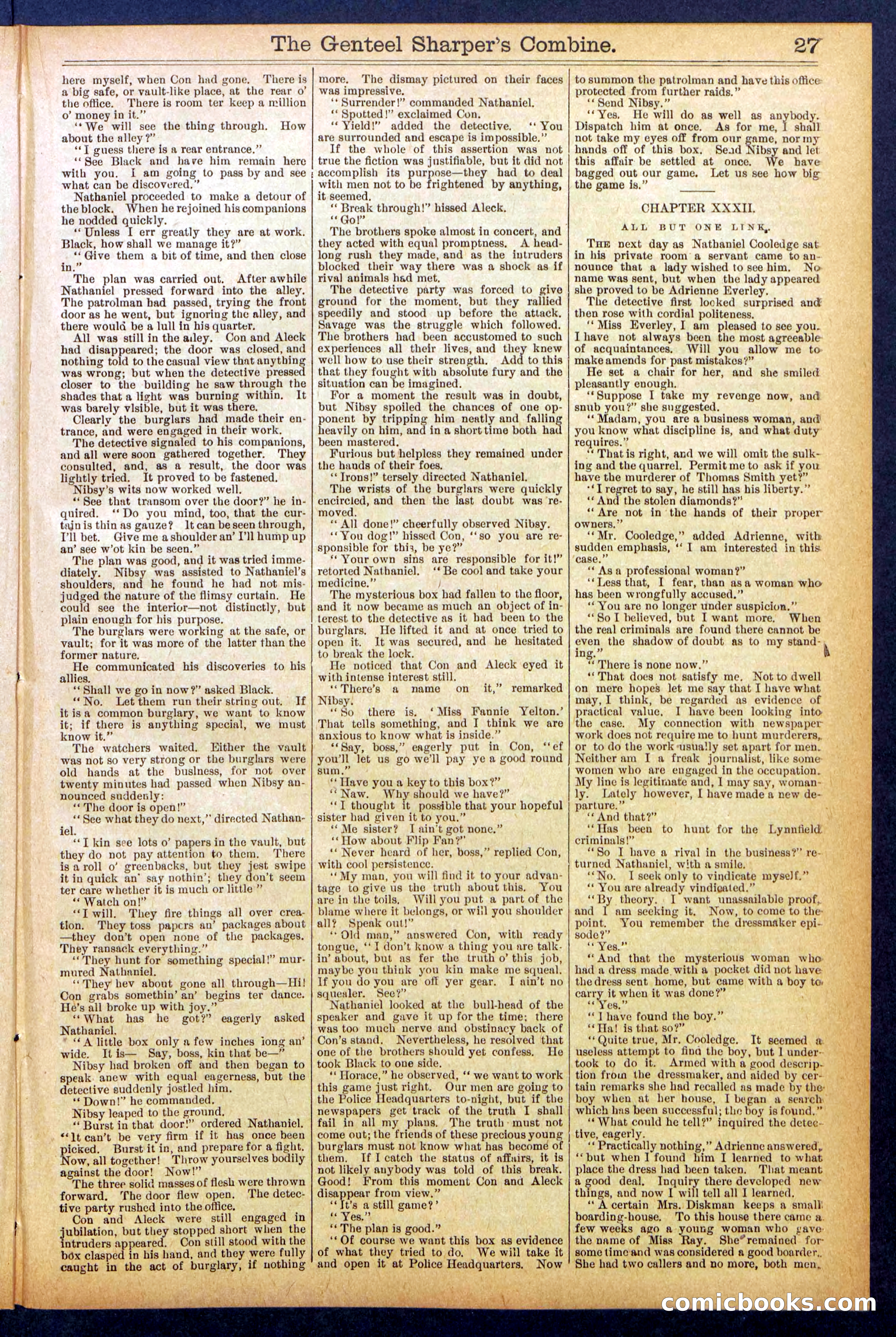 Beadle's Dime Library No. 849 — page 27 of 32