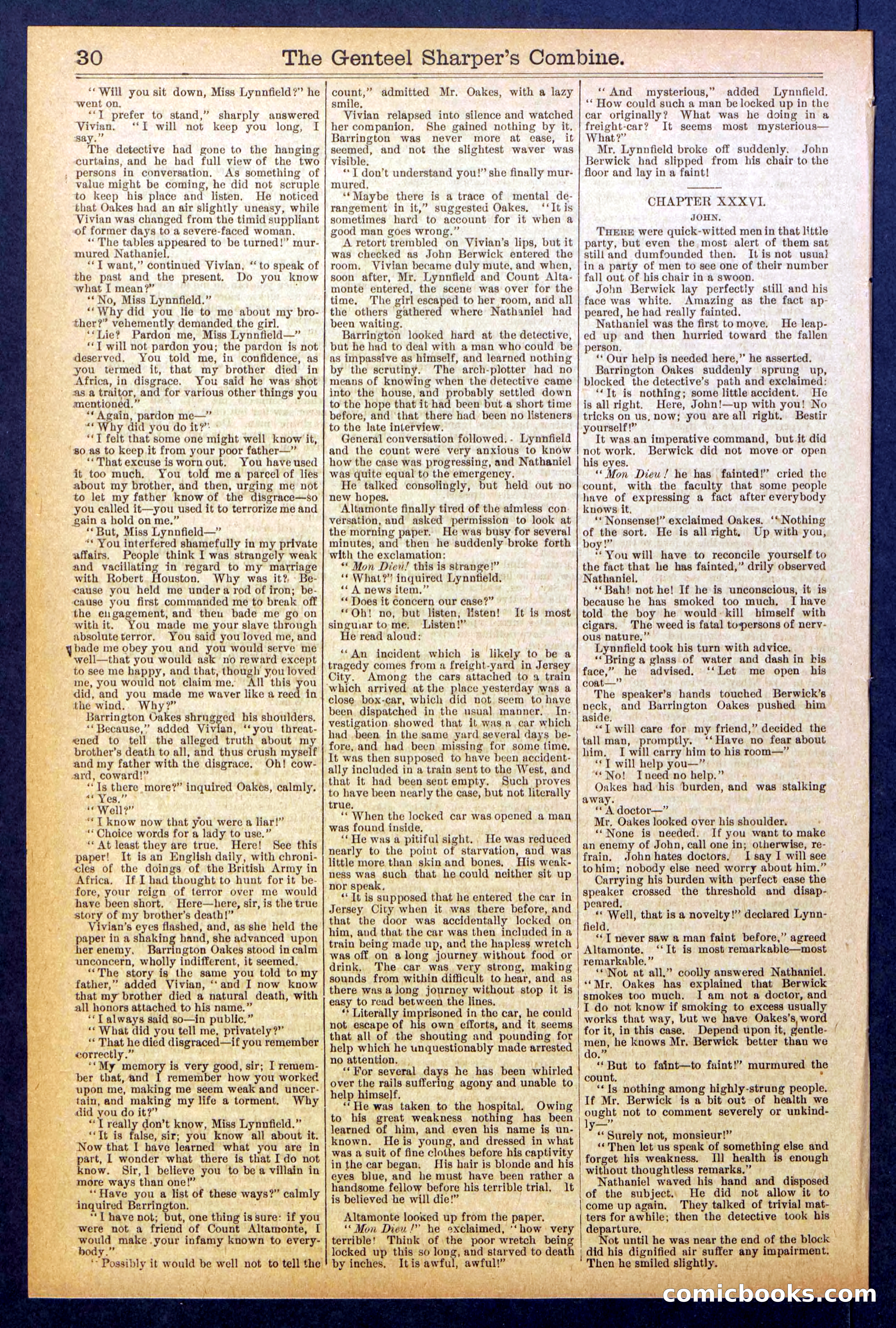 Beadle's Dime Library No. 849 — page 30 of 32