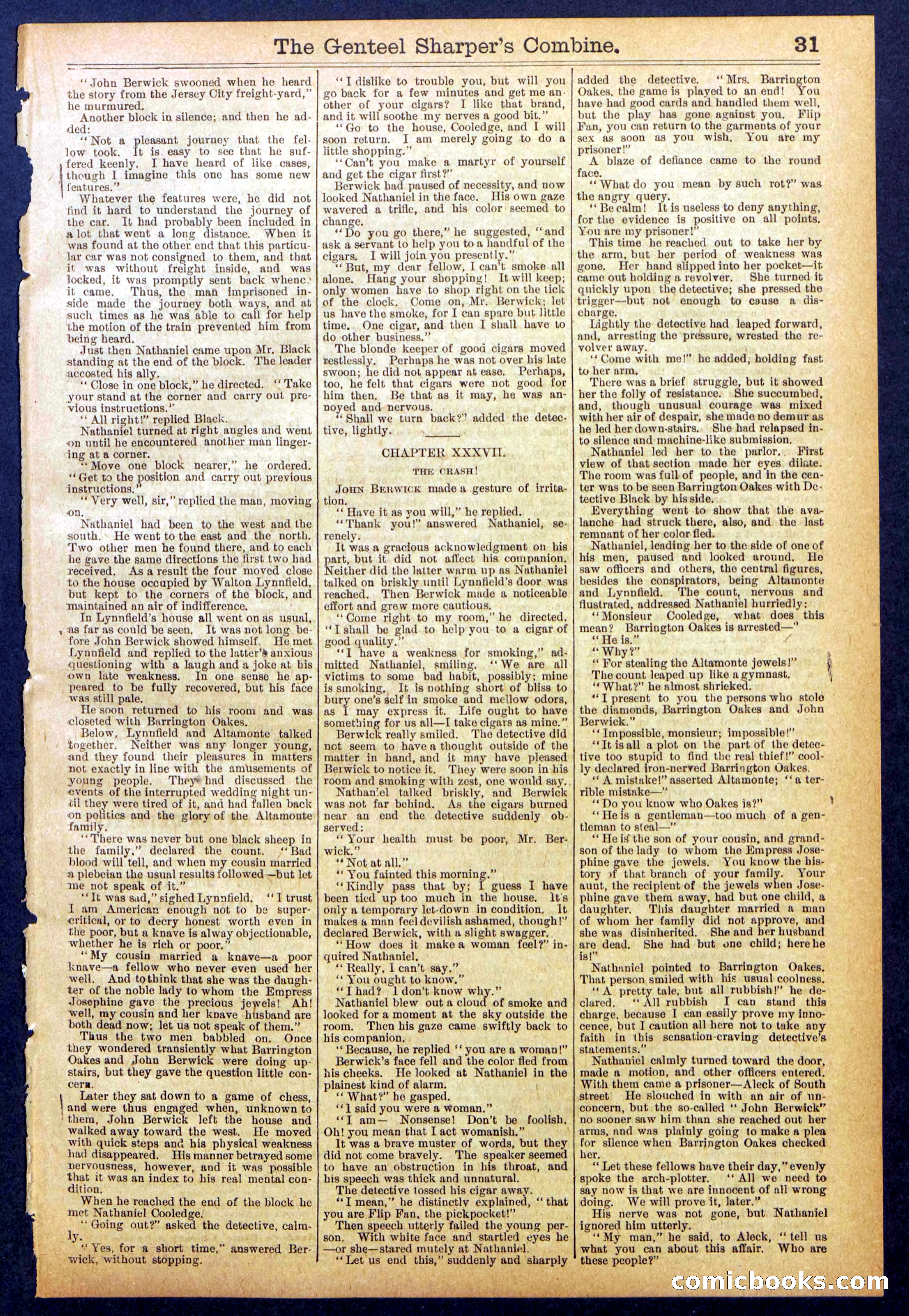 Beadle's Dime Library No. 849 — page 31 of 32
