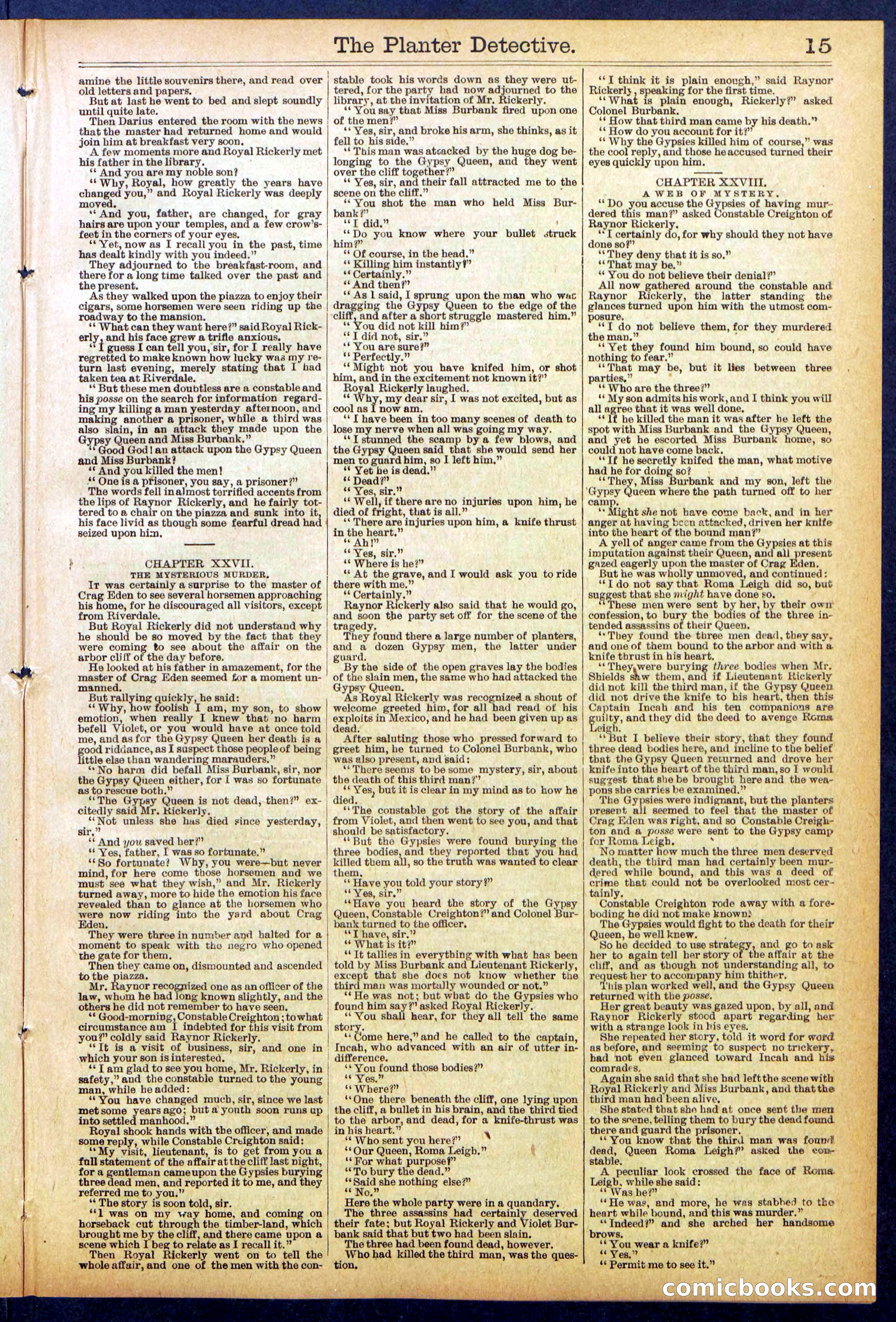 Beadle's Dime Library No. 850 — page 15 of 32