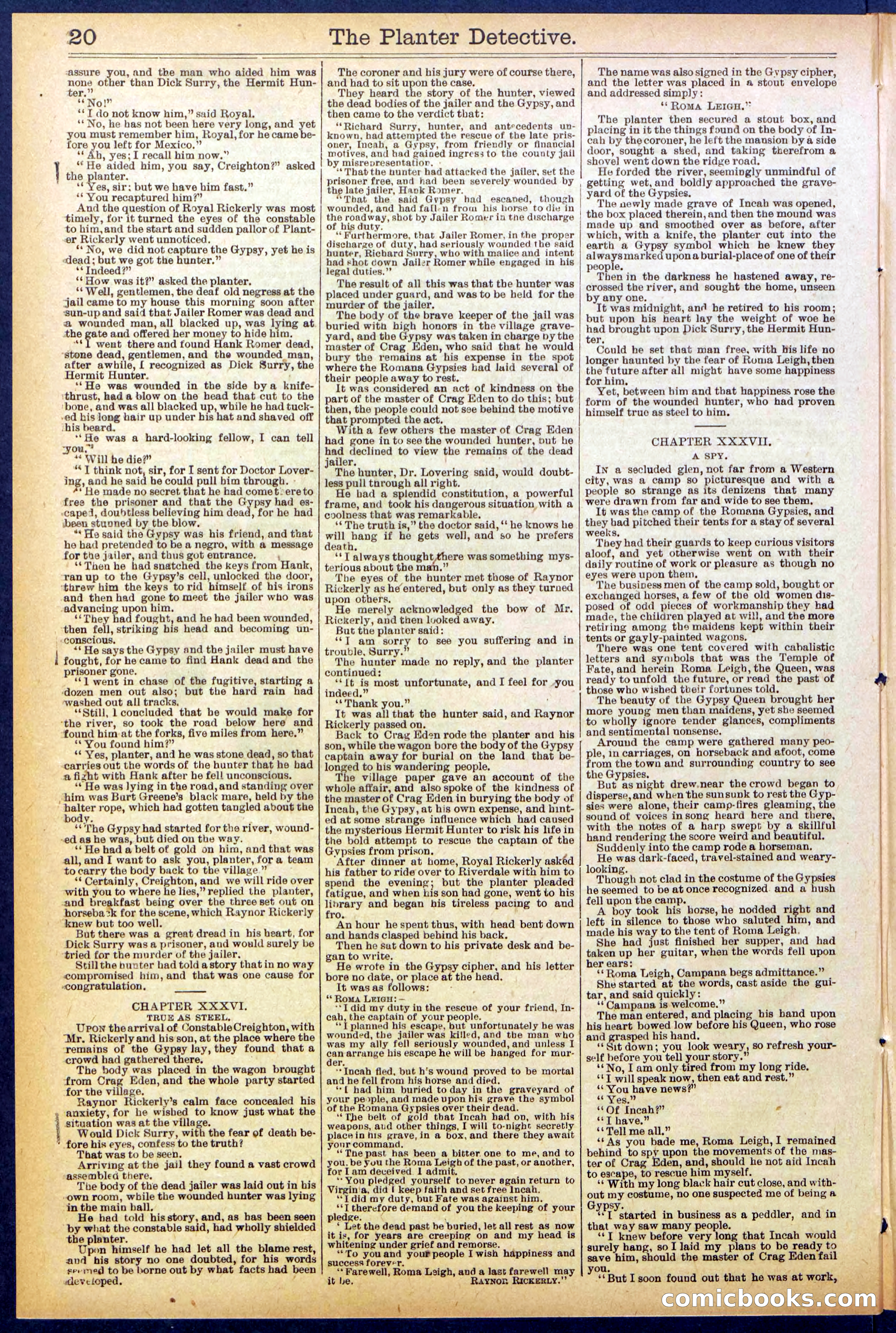 Beadle's Dime Library No. 850 — page 20 of 32