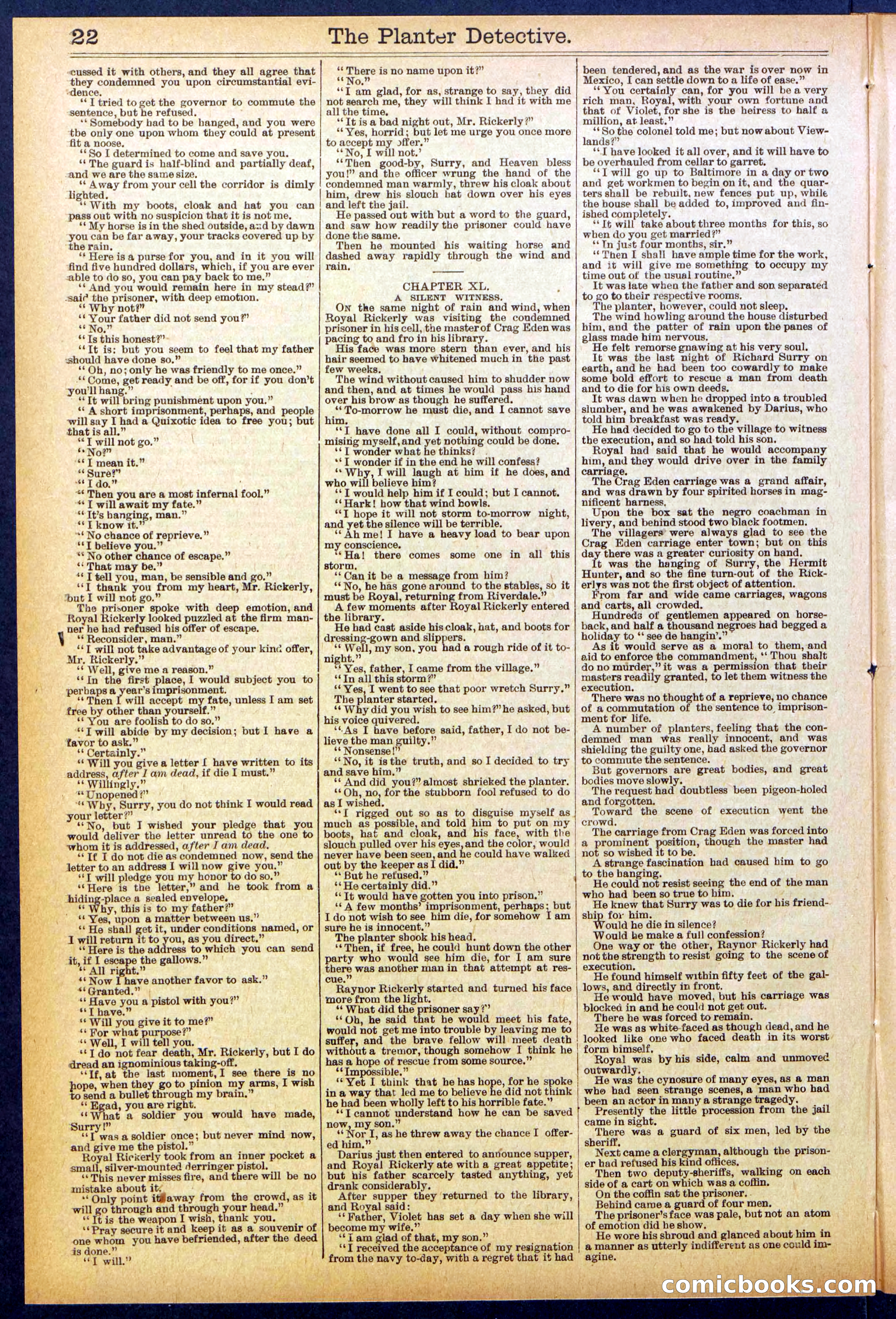 Beadle's Dime Library No. 850 — page 22 of 32