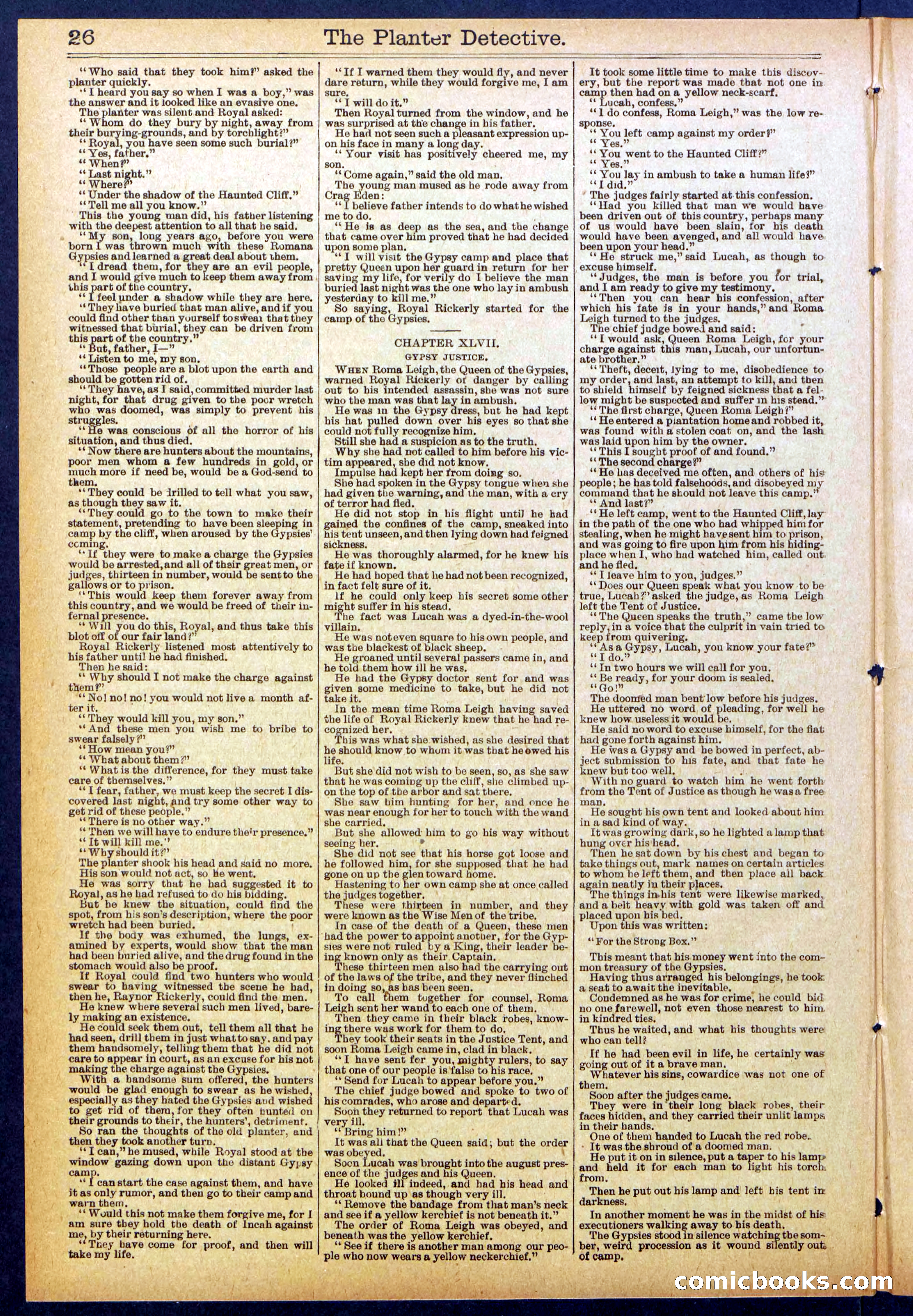 Beadle's Dime Library No. 850 — page 26 of 32