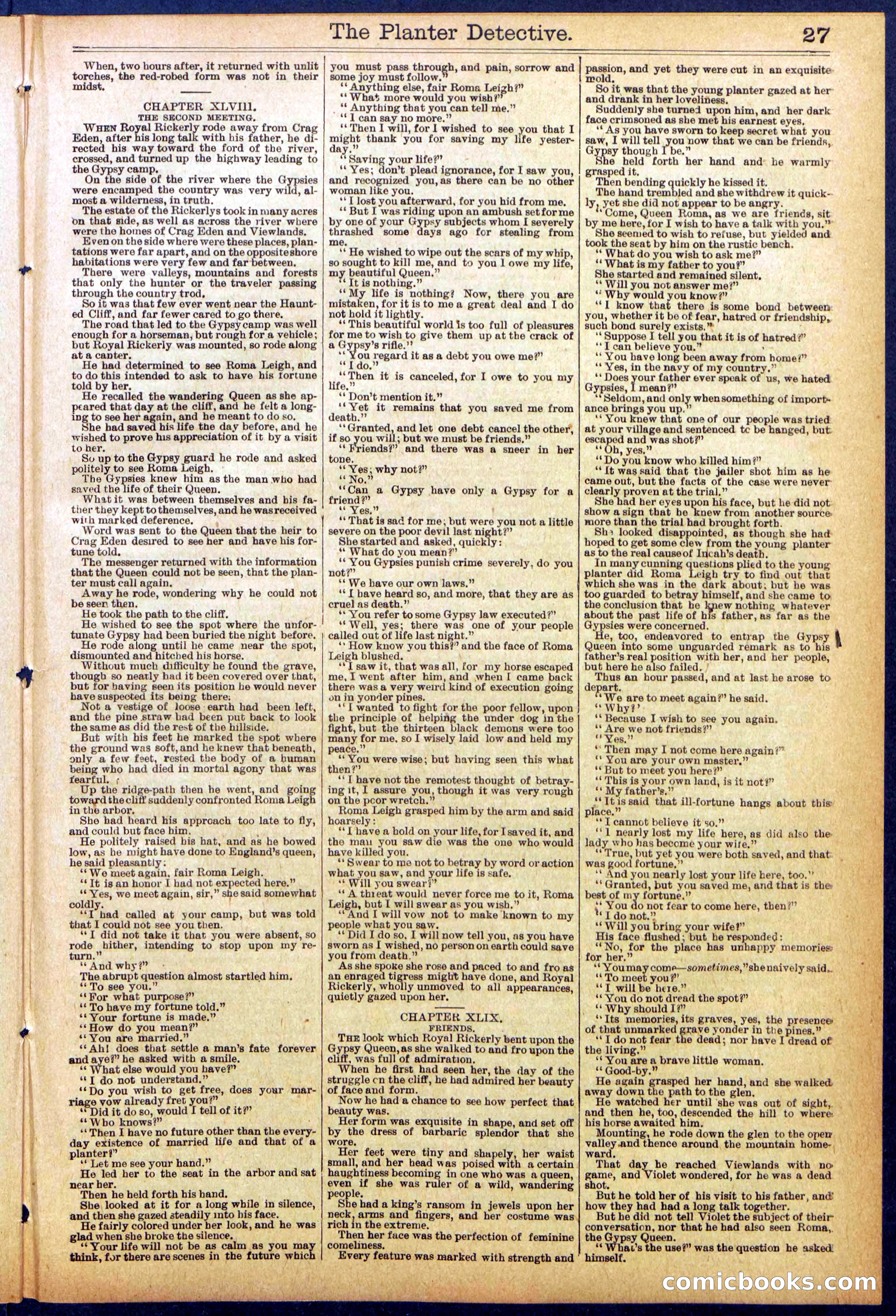 Beadle's Dime Library No. 850 — page 27 of 32