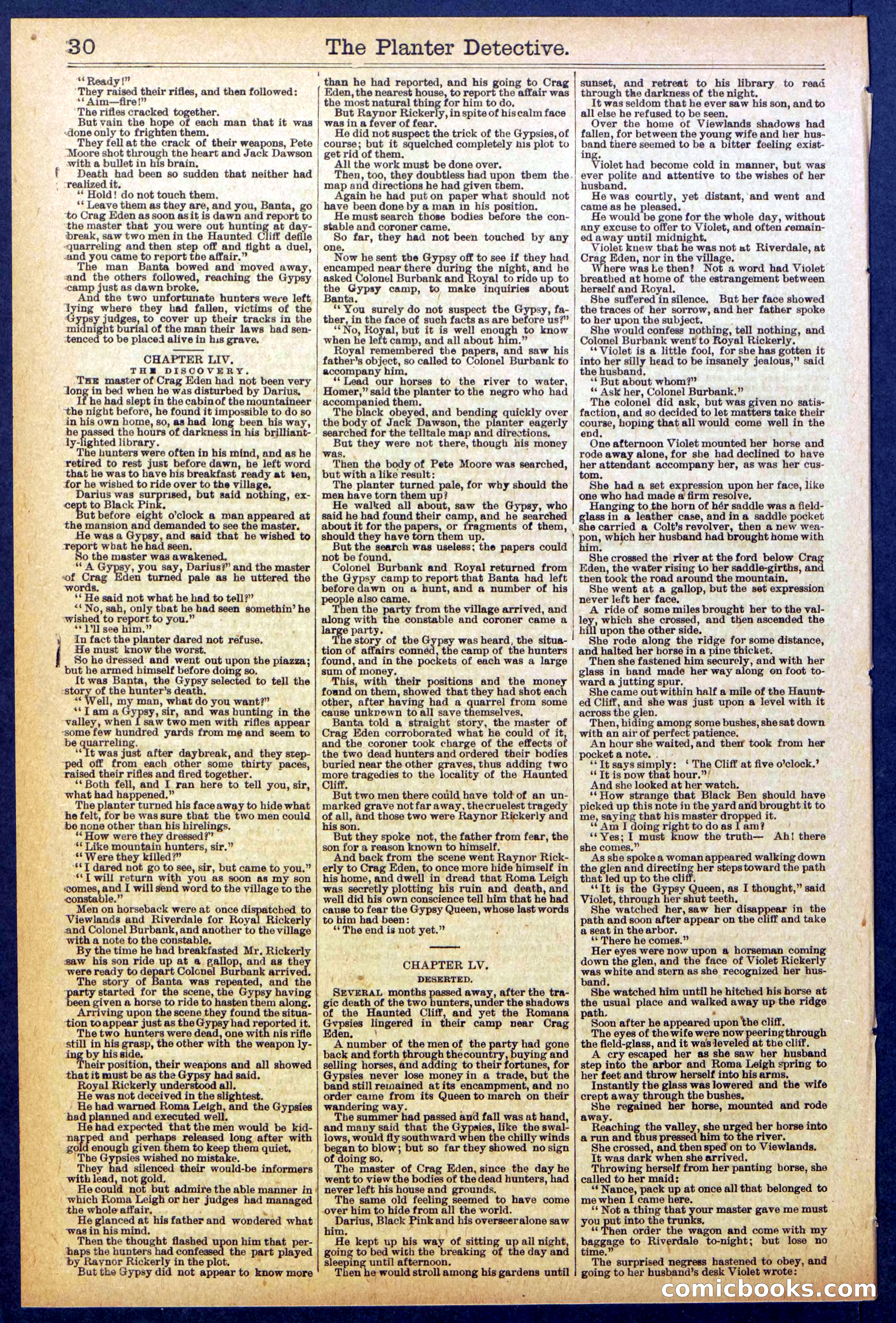 Beadle's Dime Library No. 850 — page 30 of 32