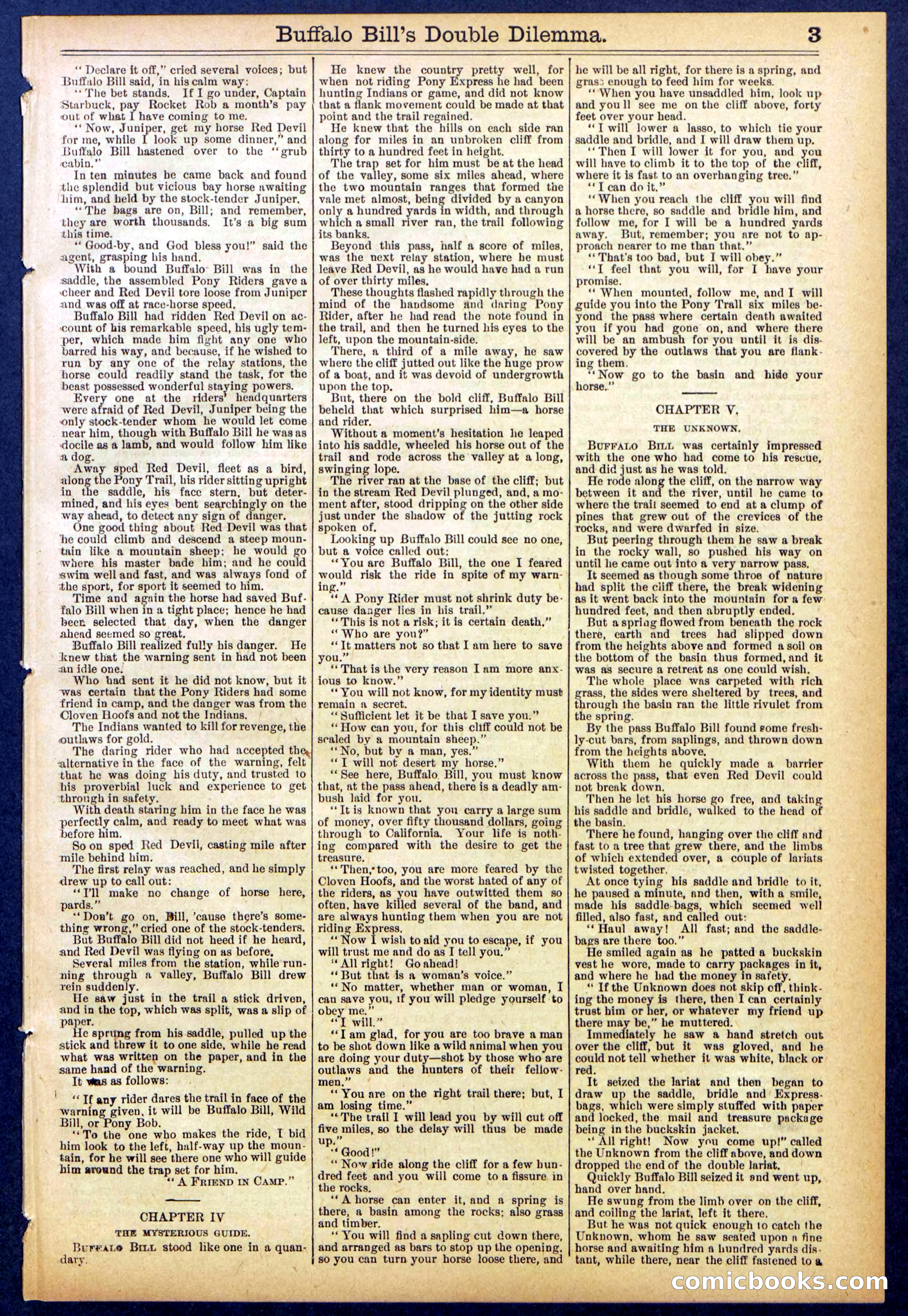 Beadle's Dime Library No. 851 — page 3 of 32