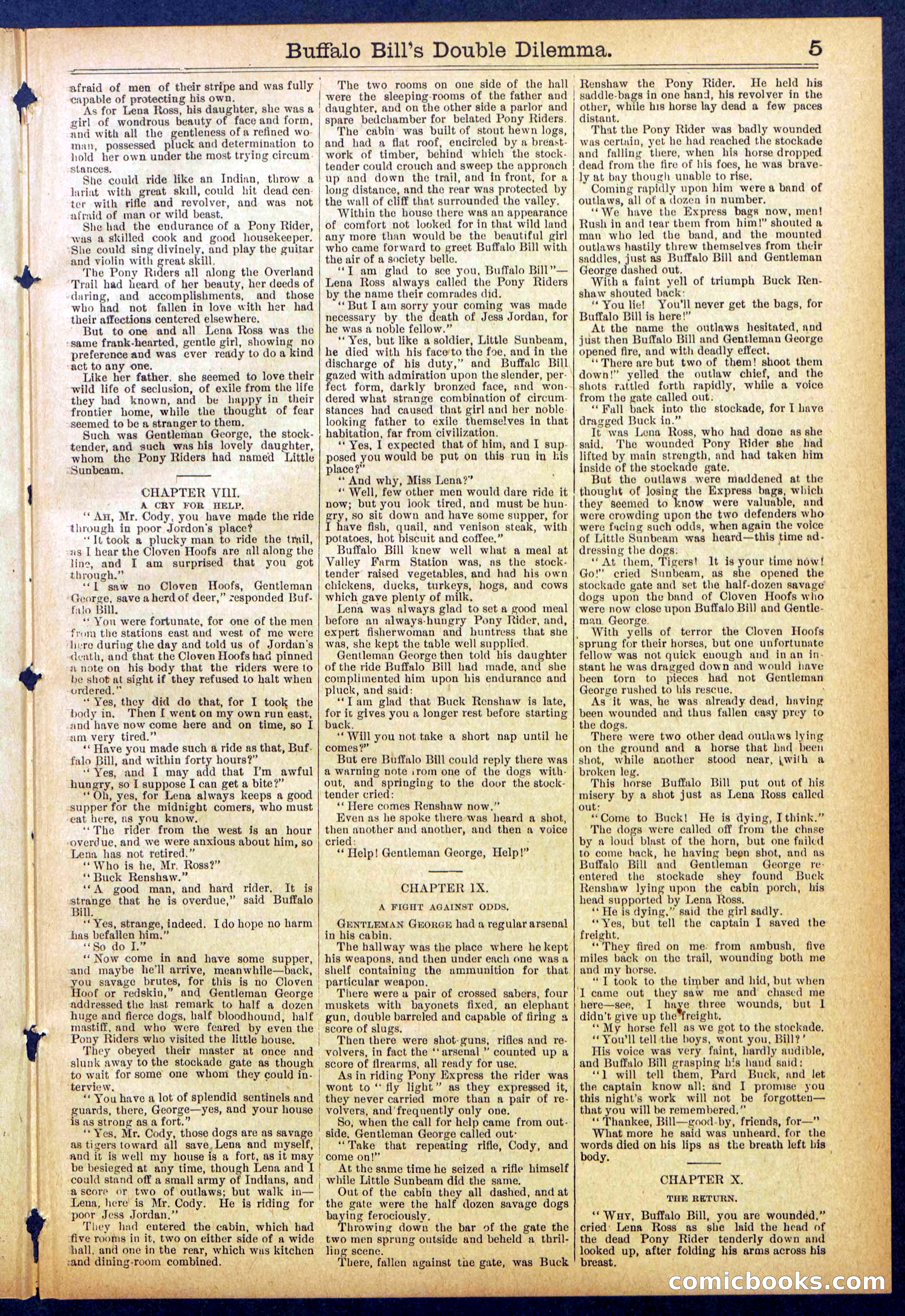 Beadle's Dime Library No. 851 — page 5 of 32