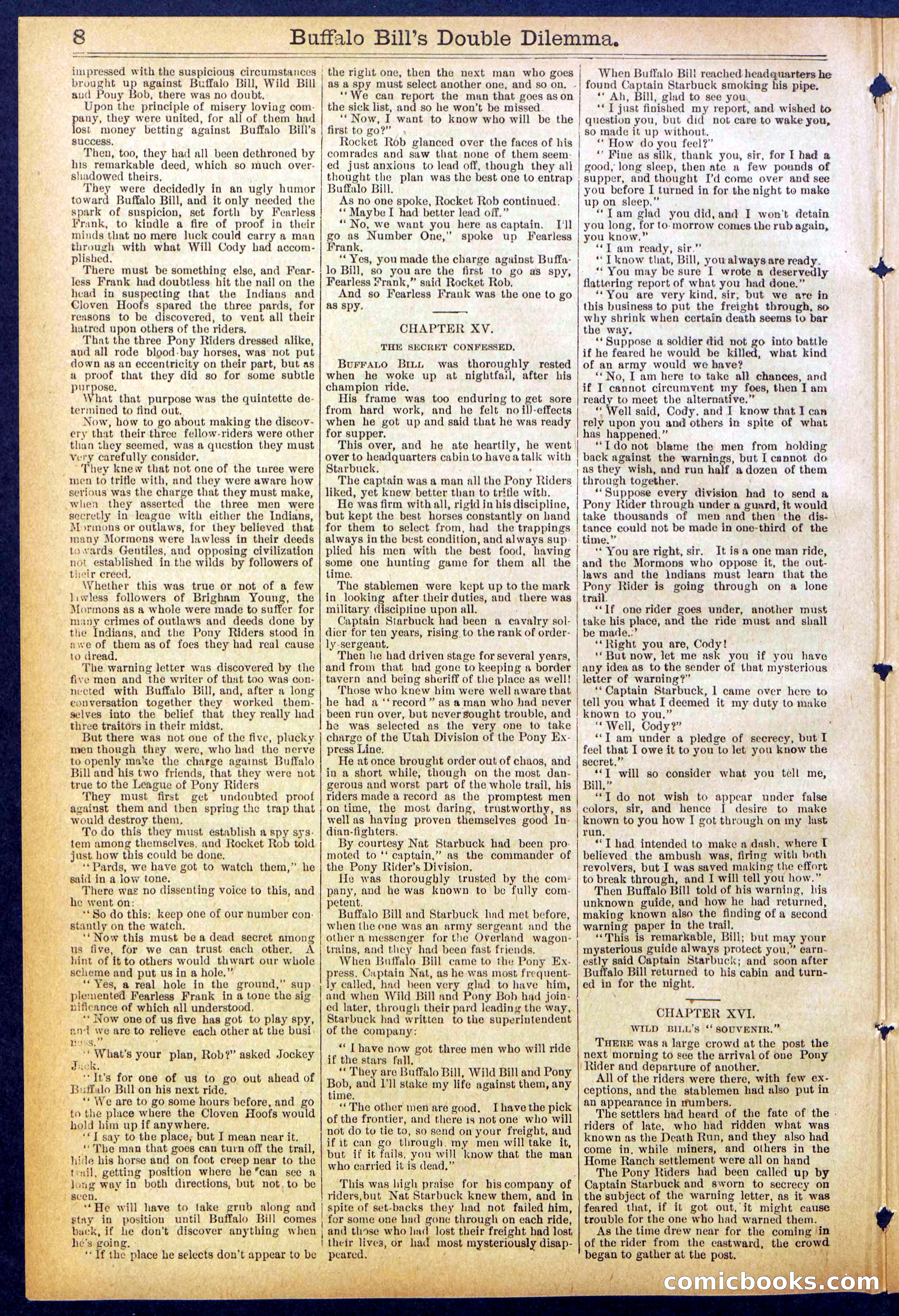 Beadle's Dime Library No. 851 — page 8 of 32