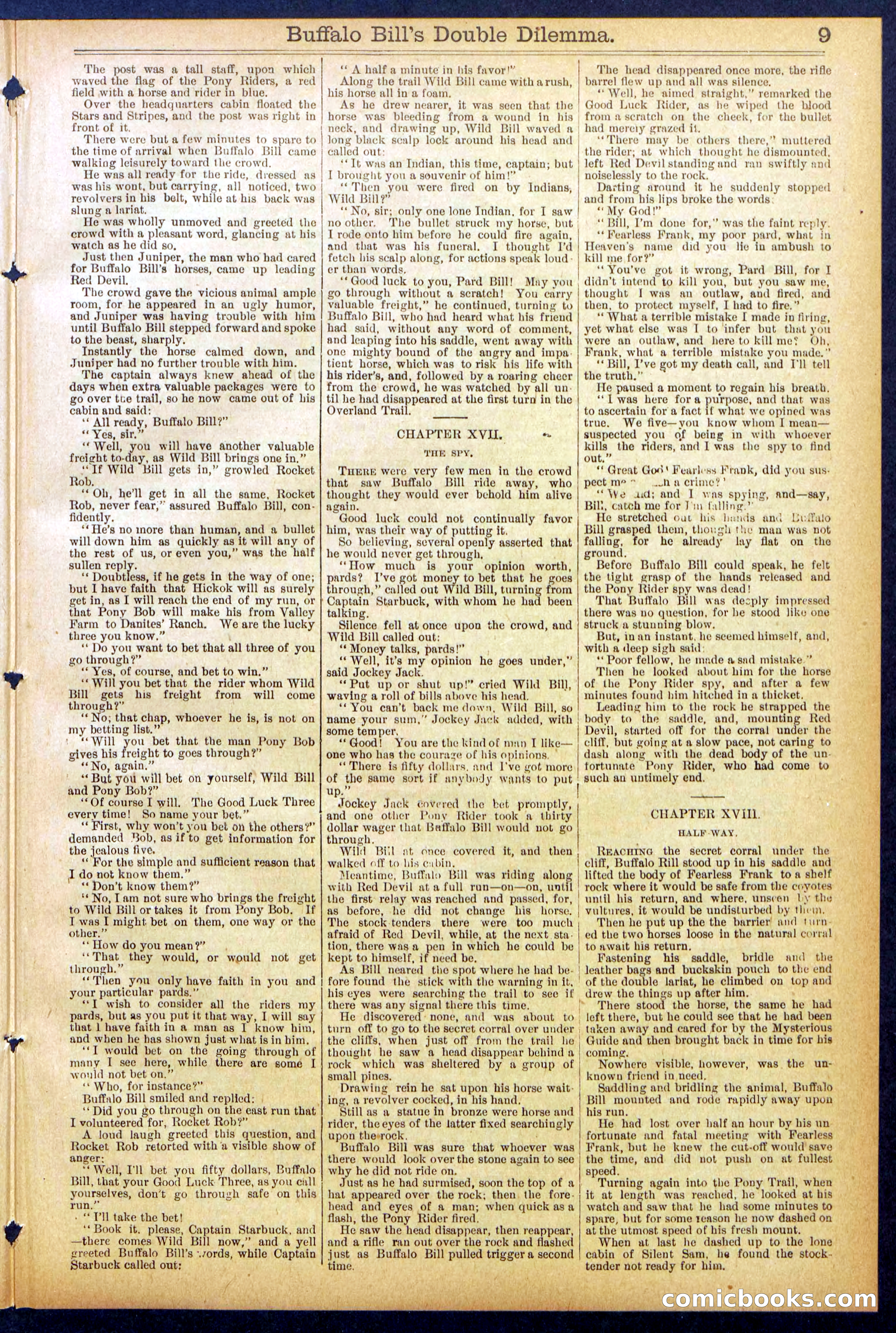 Beadle's Dime Library No. 851 — page 9 of 32